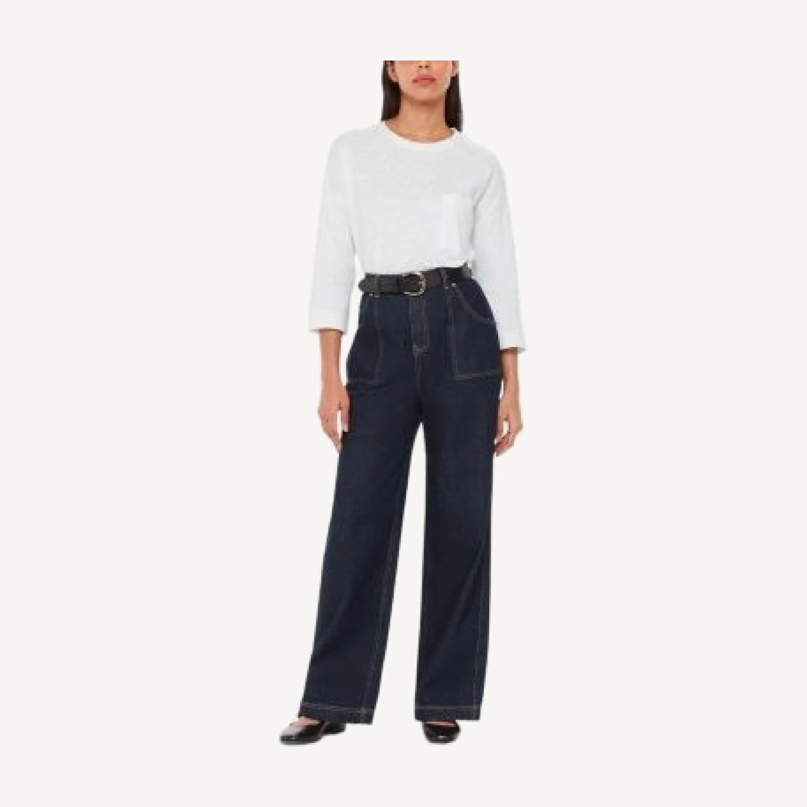 Whistles Organic Cotton Pocket Top