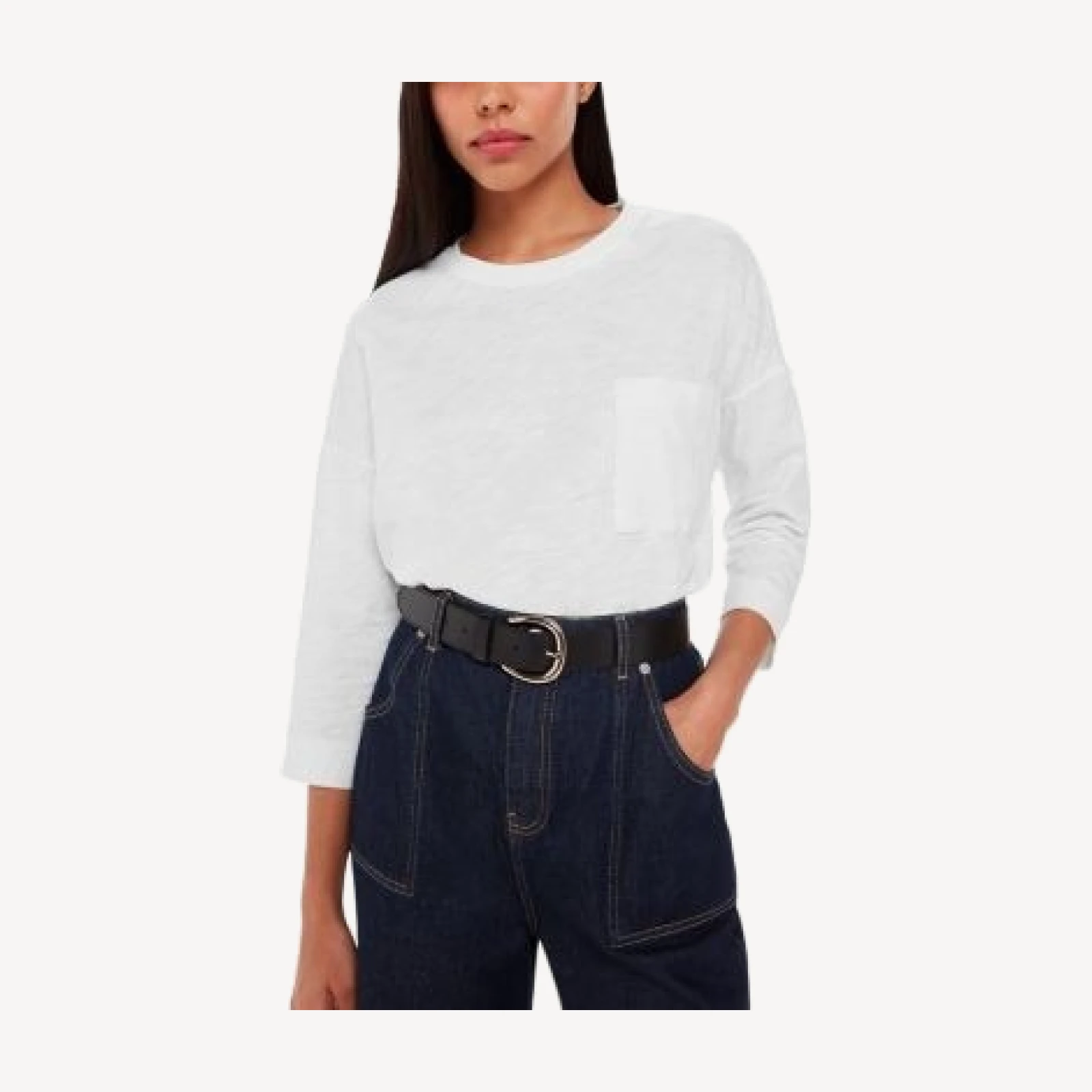 Whistles Organic Cotton Pocket Top