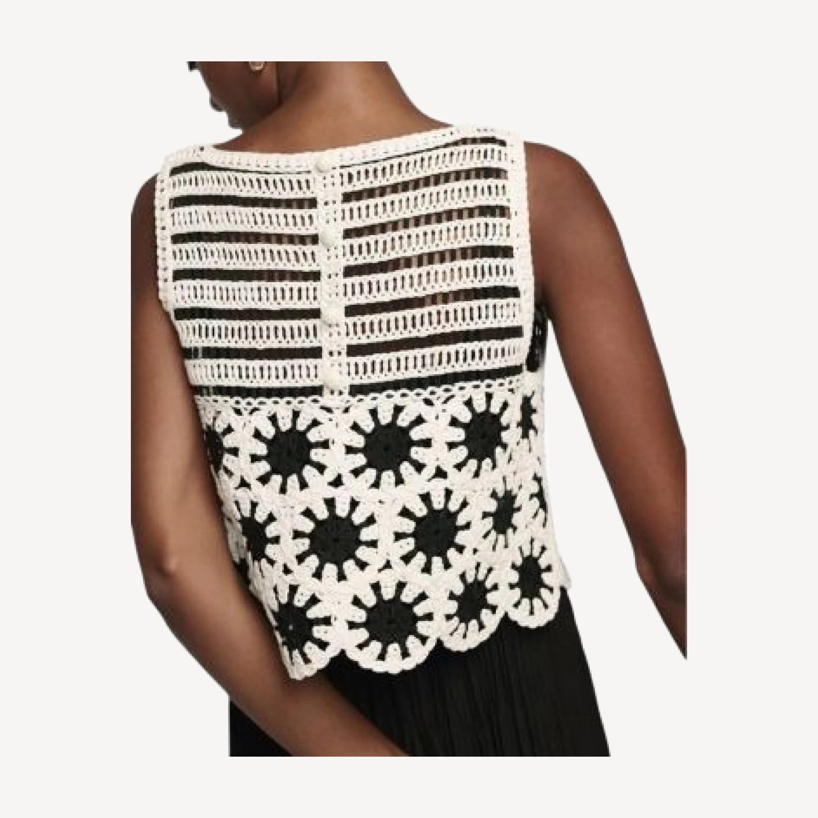 Mint Velvet Women's Crochet Midi Dress