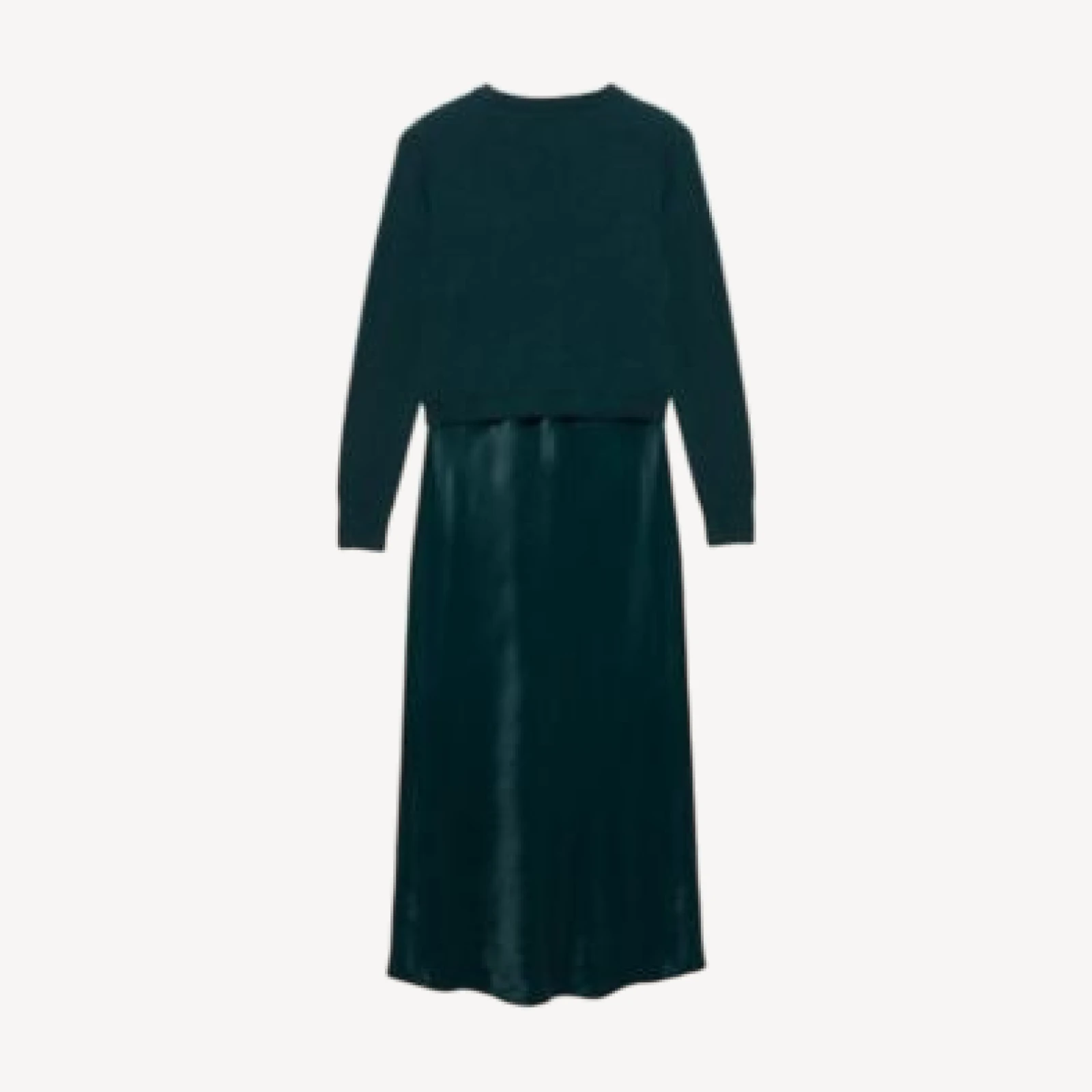Mint Velvet Women's Layered Satin Midi Dress