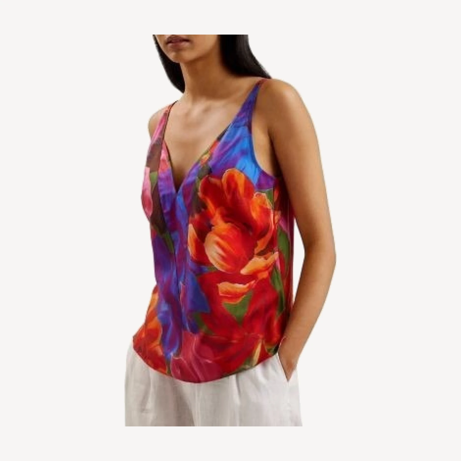 Ted Baker Atheri Printed V Neck Cami Top