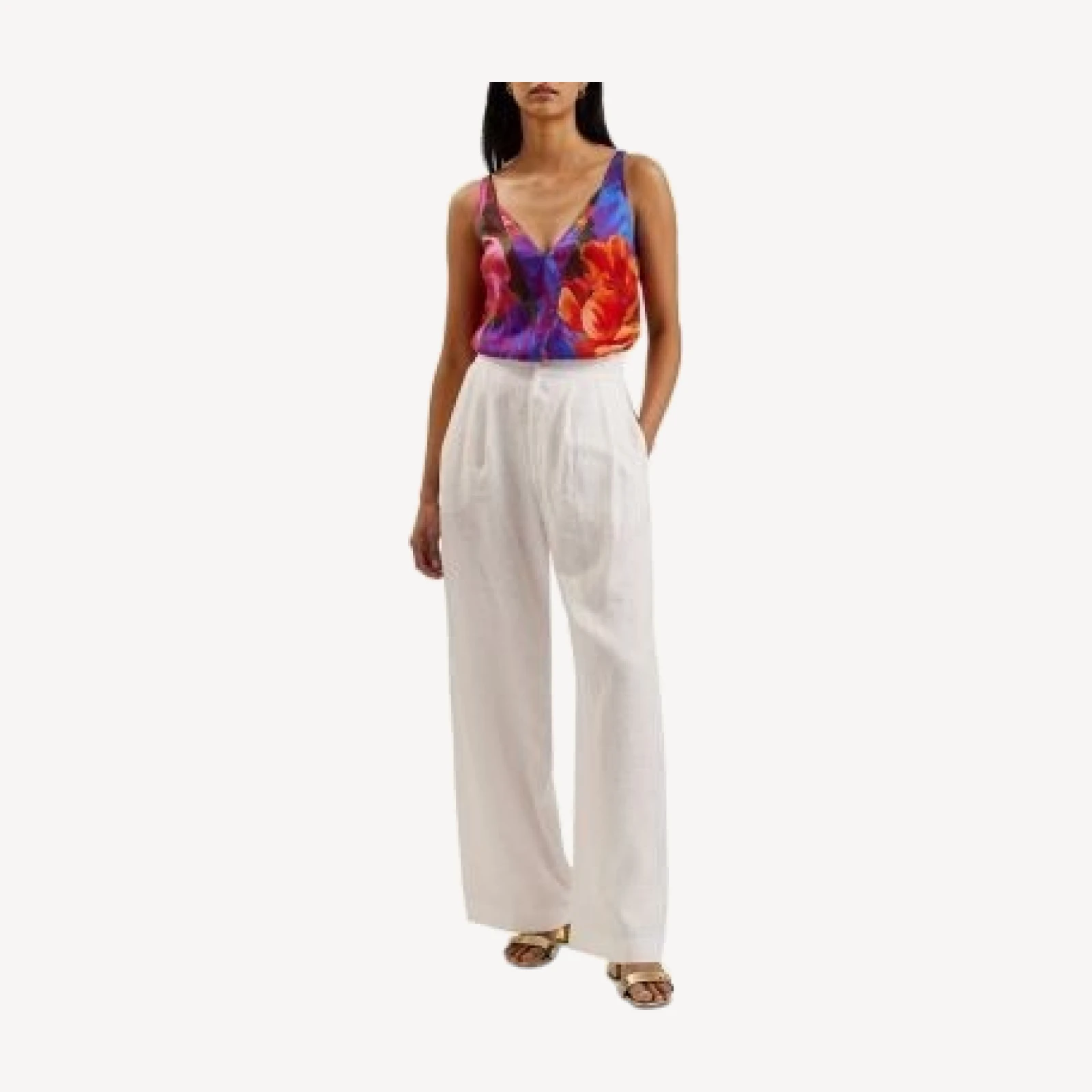 Ted Baker Atheri Printed V Neck Cami Top