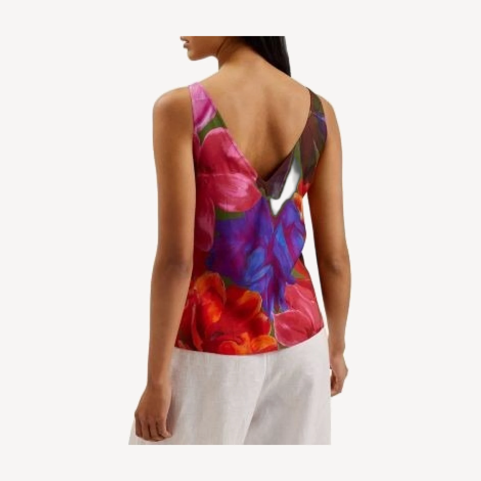 Ted Baker Atheri Printed V Neck Cami Top