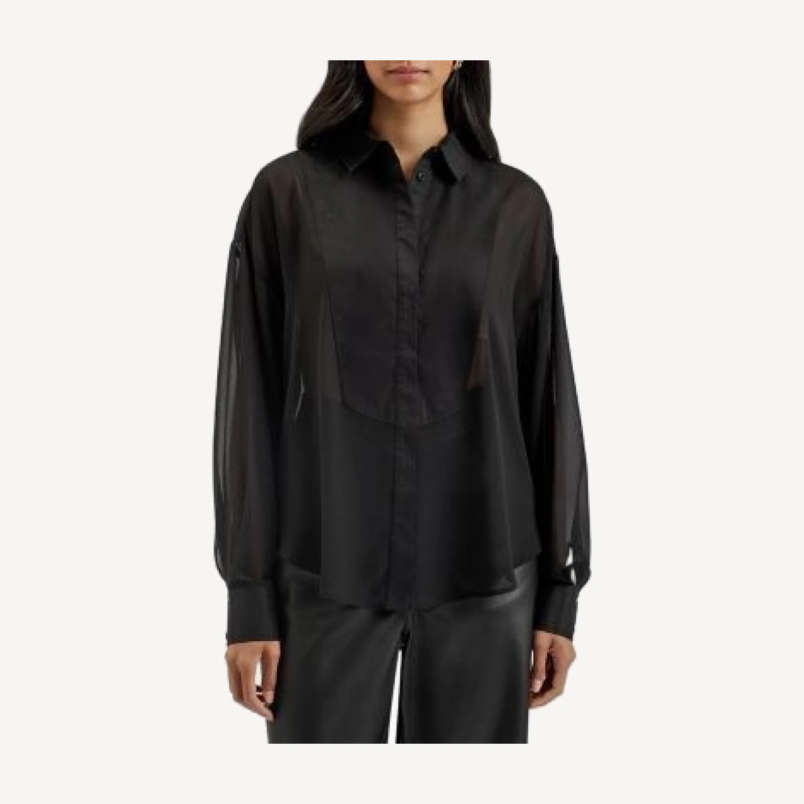 Ted Baker Lechosa Chiffon Oversized Shirt