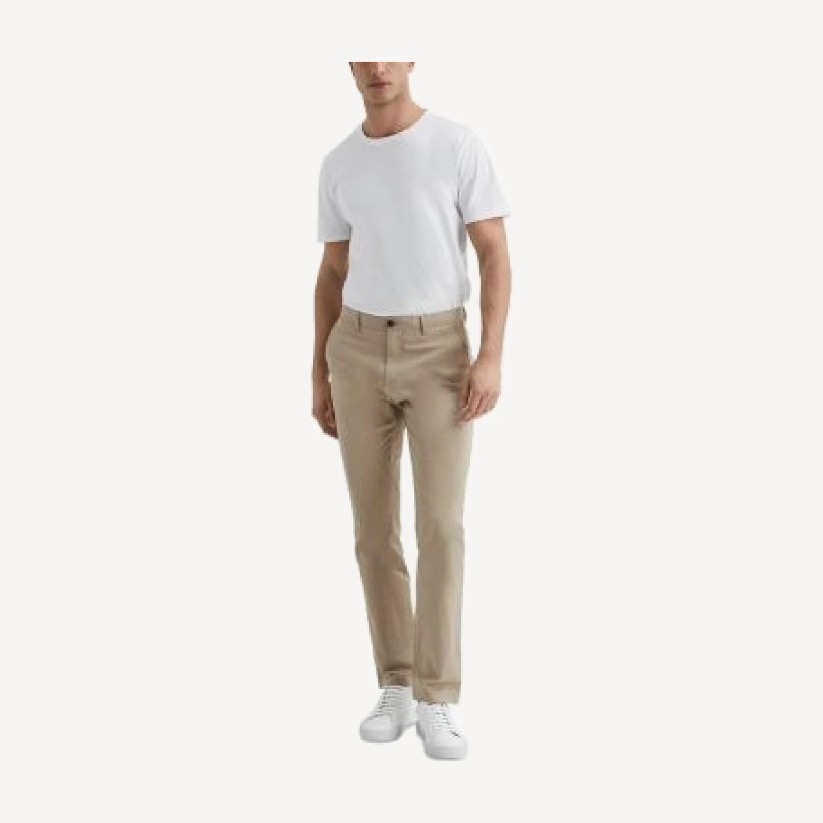 Reiss Pitch Washed Slim Fit Chinos