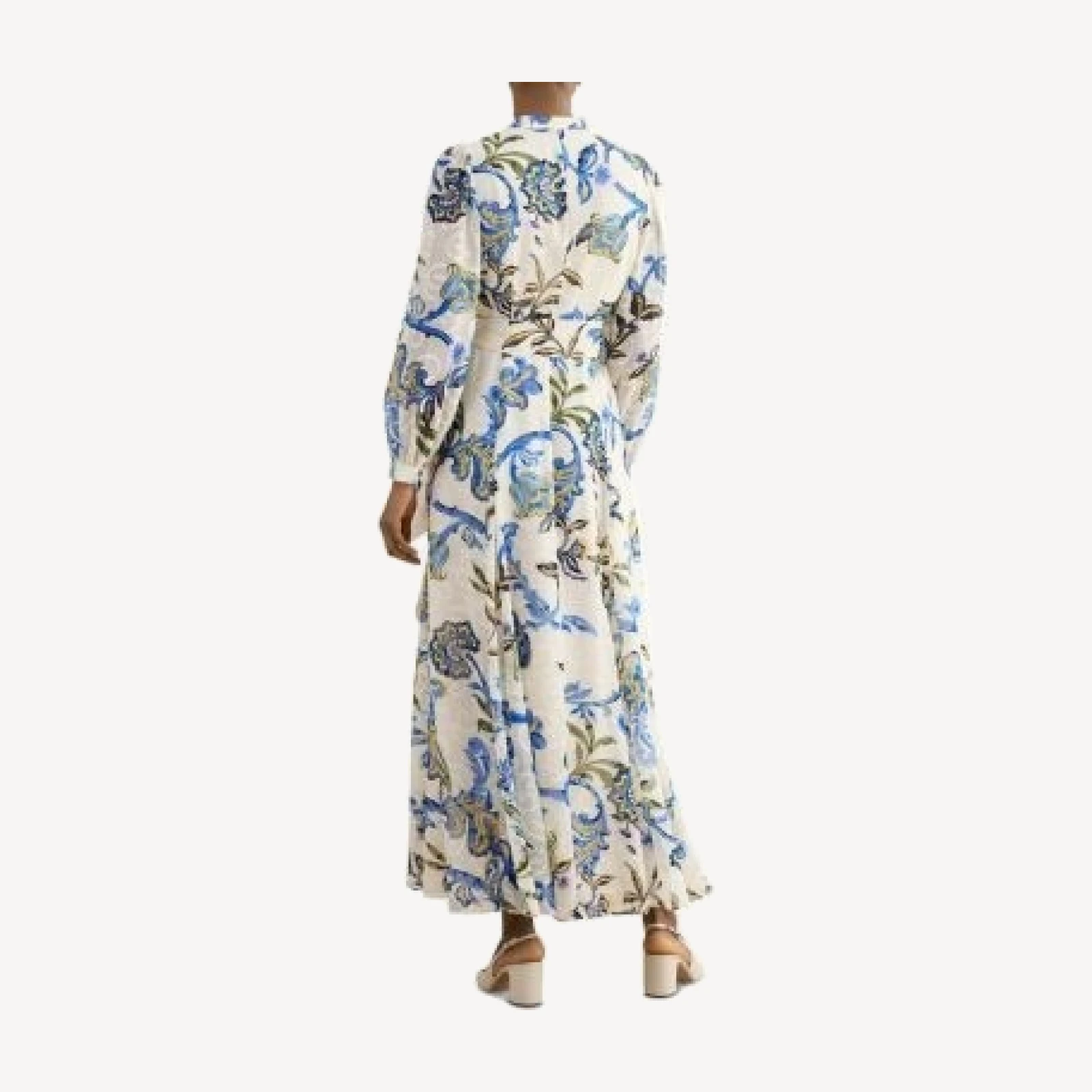 Hobbs London Shanice Floral Tie Waist Shirt Dress