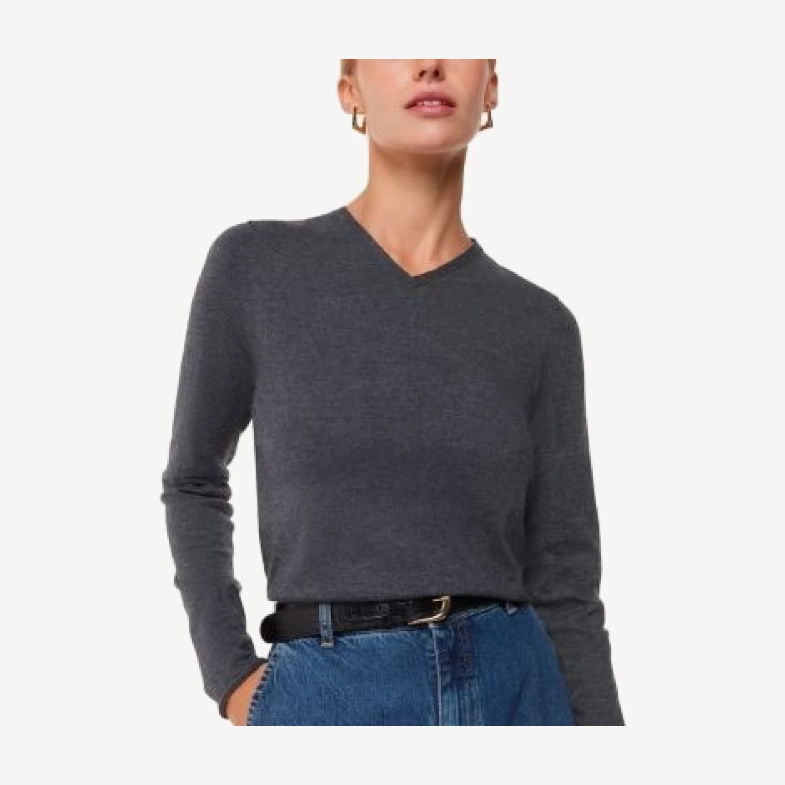 Whistles Mila V Neck Sweater