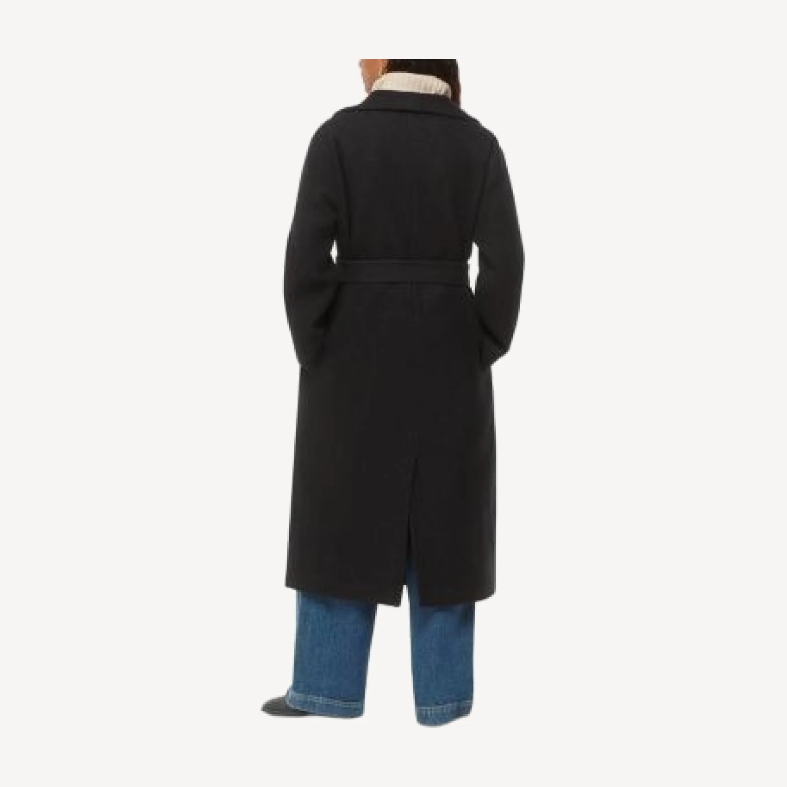 Whistles Petite Morgan Funnel Neck Wool Coat