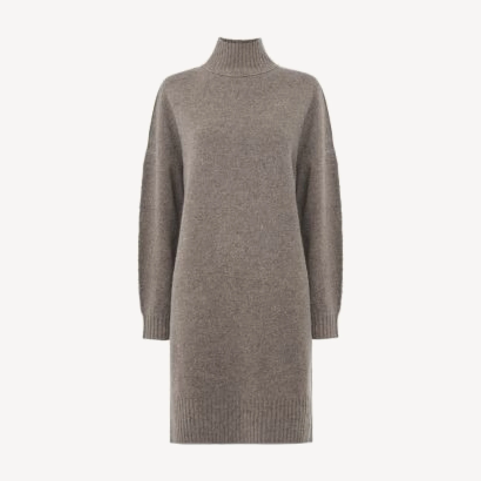 Whistles Funnel Neck Wool Mini Dress