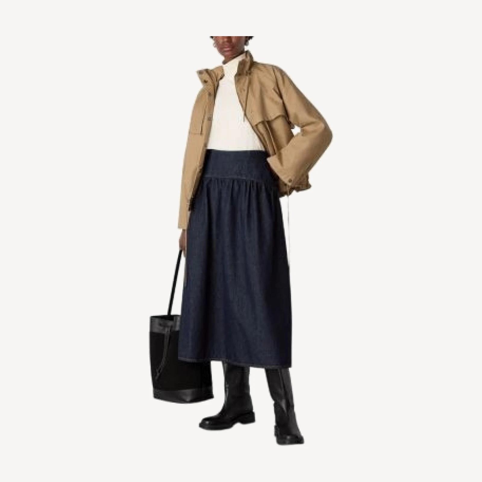 Whistles Waisted Midi Skirt