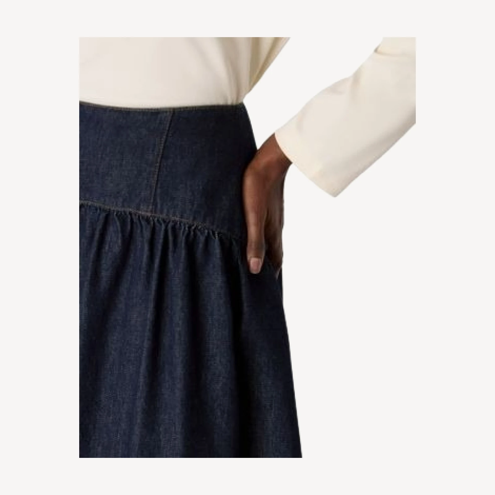 Whistles Waisted Midi Skirt