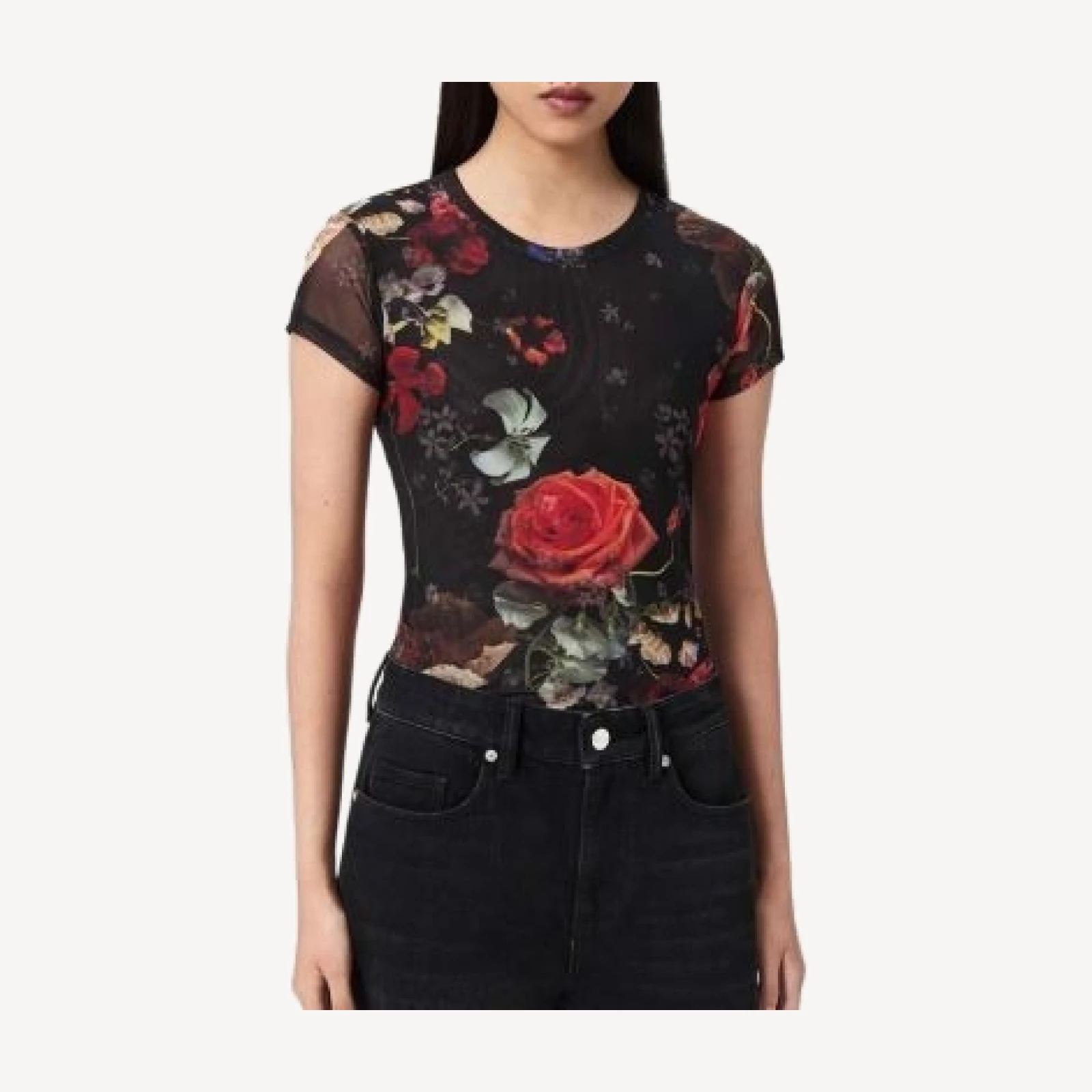 Allsaints Ellie Mesh Tee
