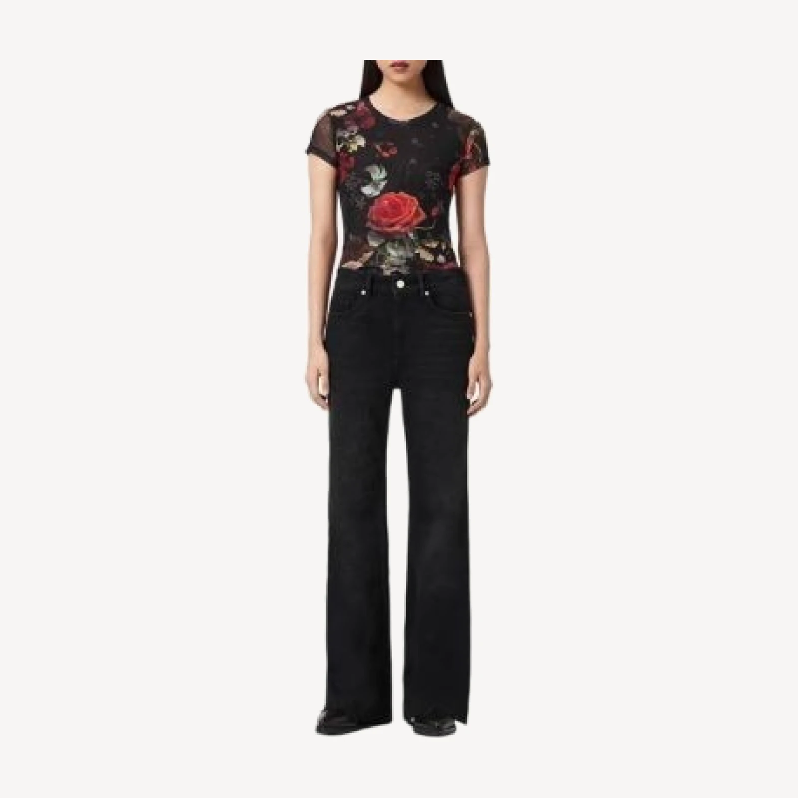 Allsaints Ellie Mesh Tee