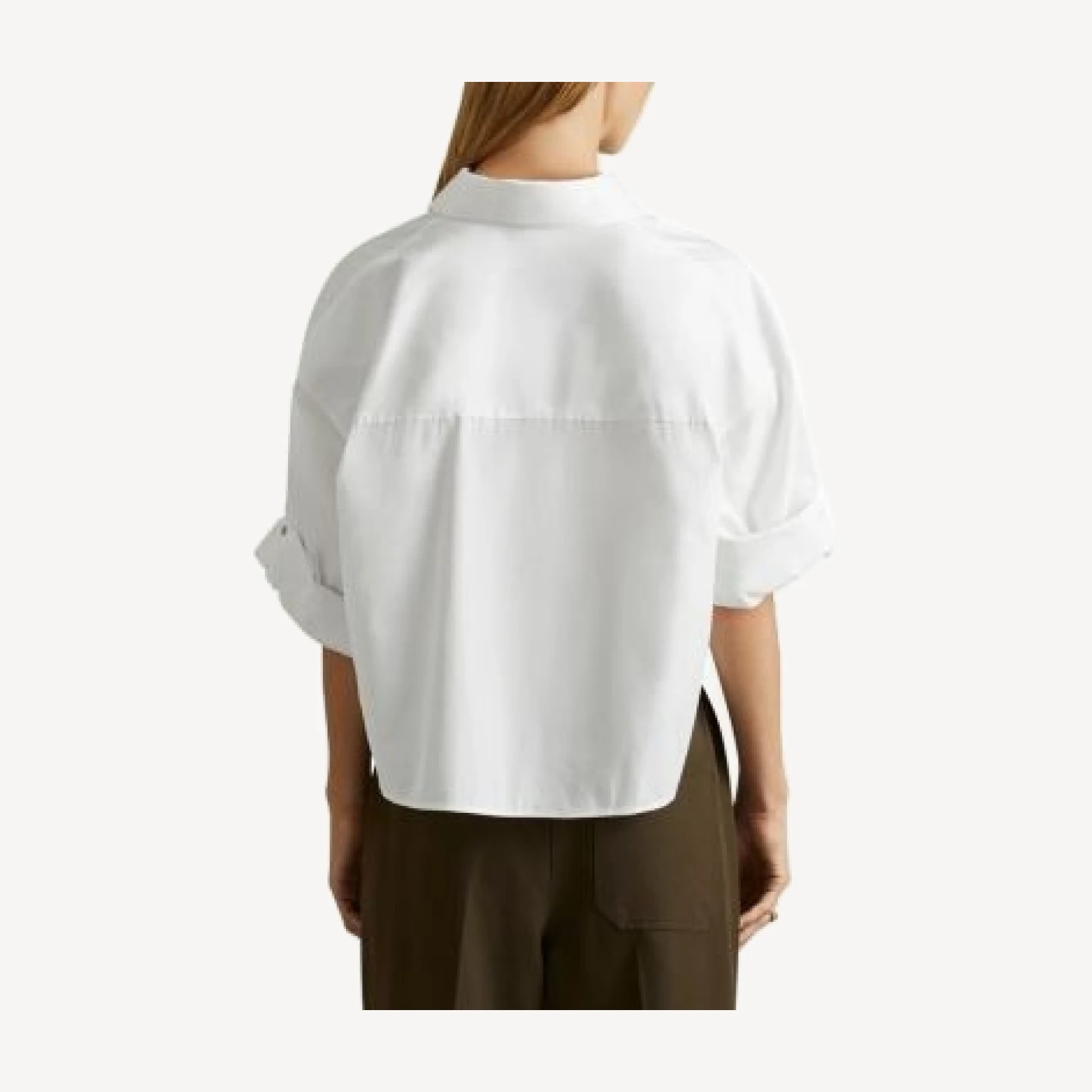 Reiss Solene Cropped Shirt