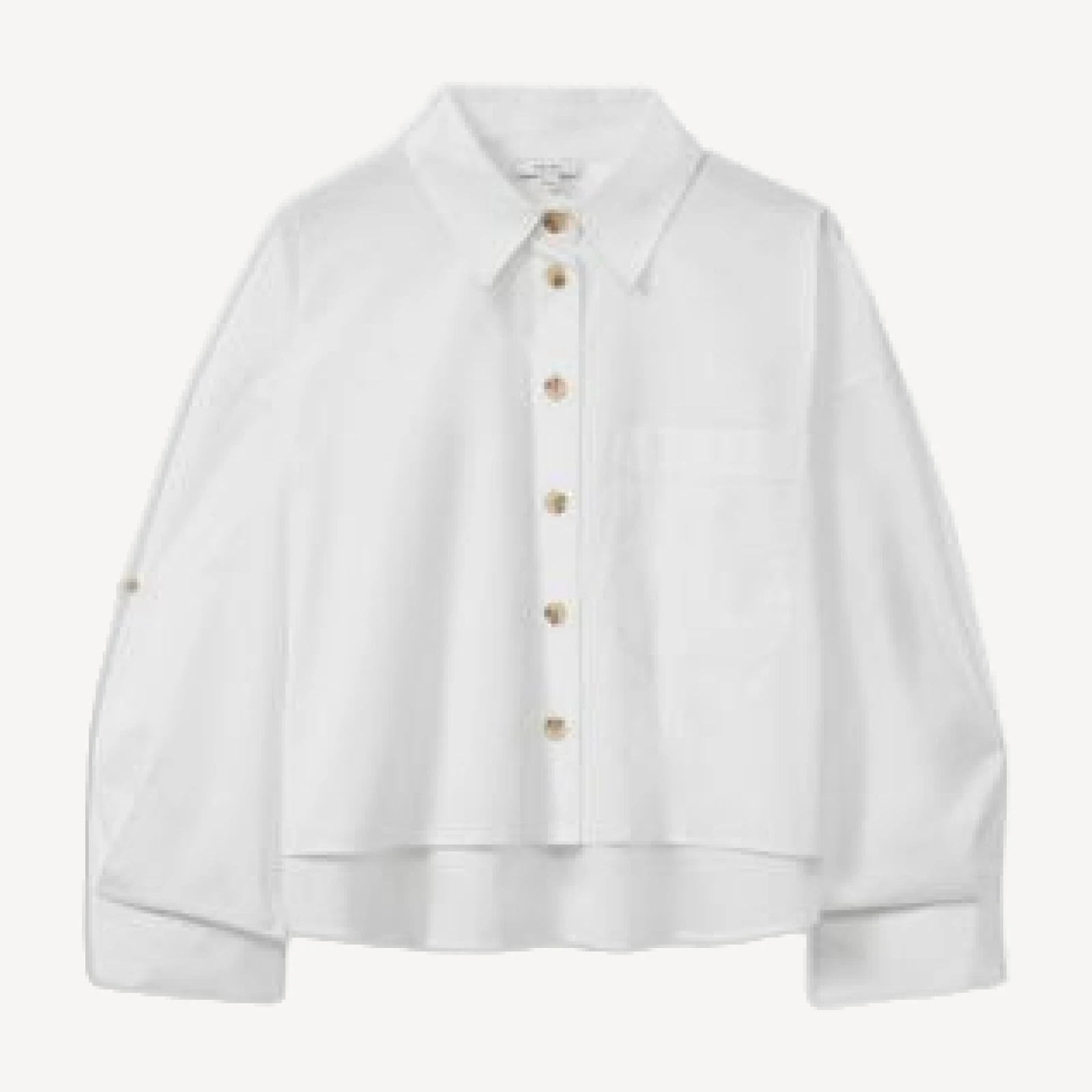 Reiss Solene Cropped Shirt