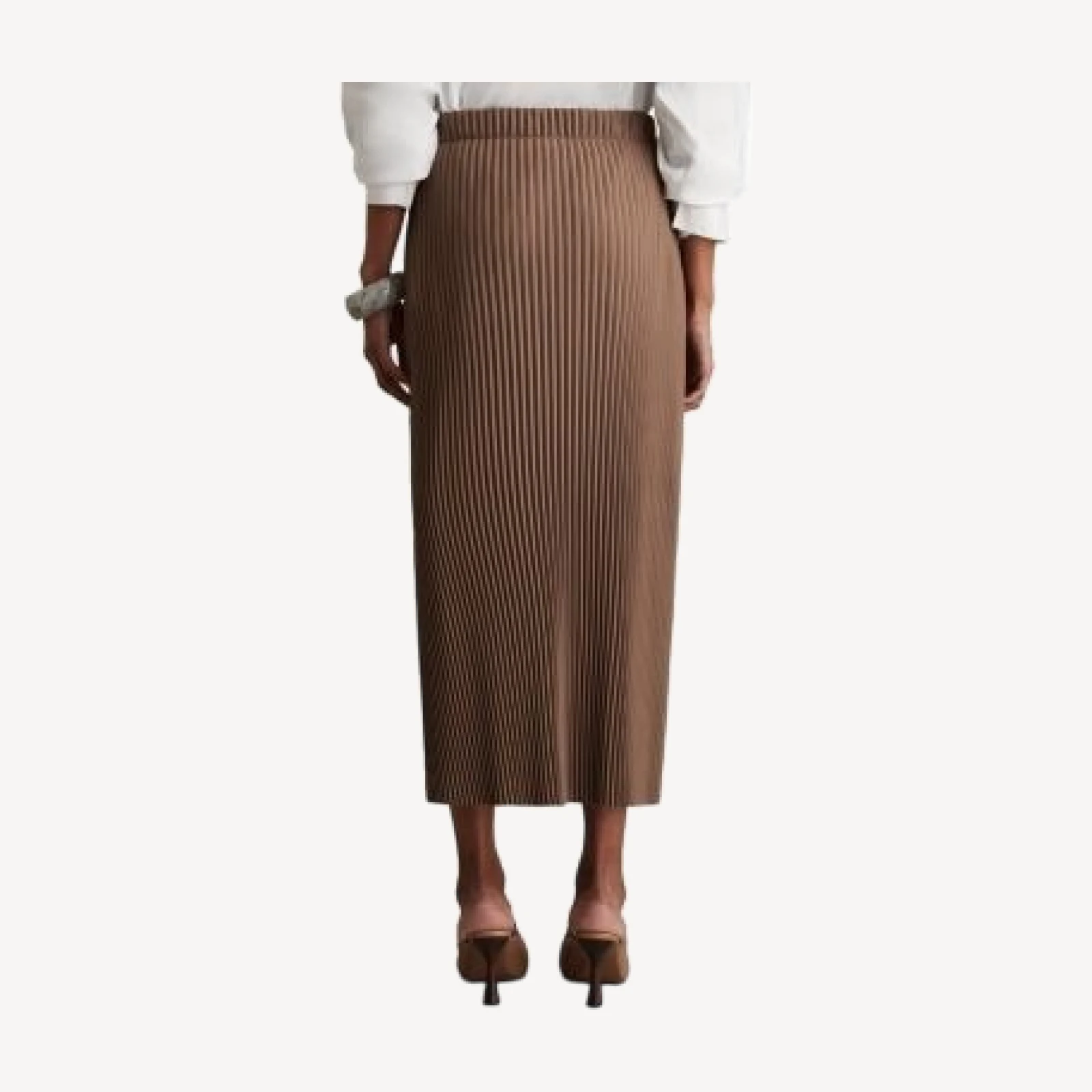 Reiss Pippa Jersey Pleated Column Skirt