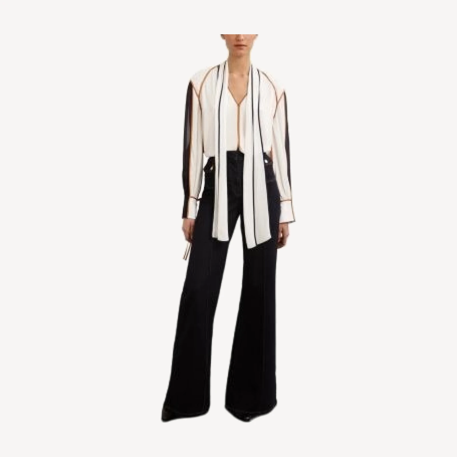Reiss Lulu Tipped Blouse