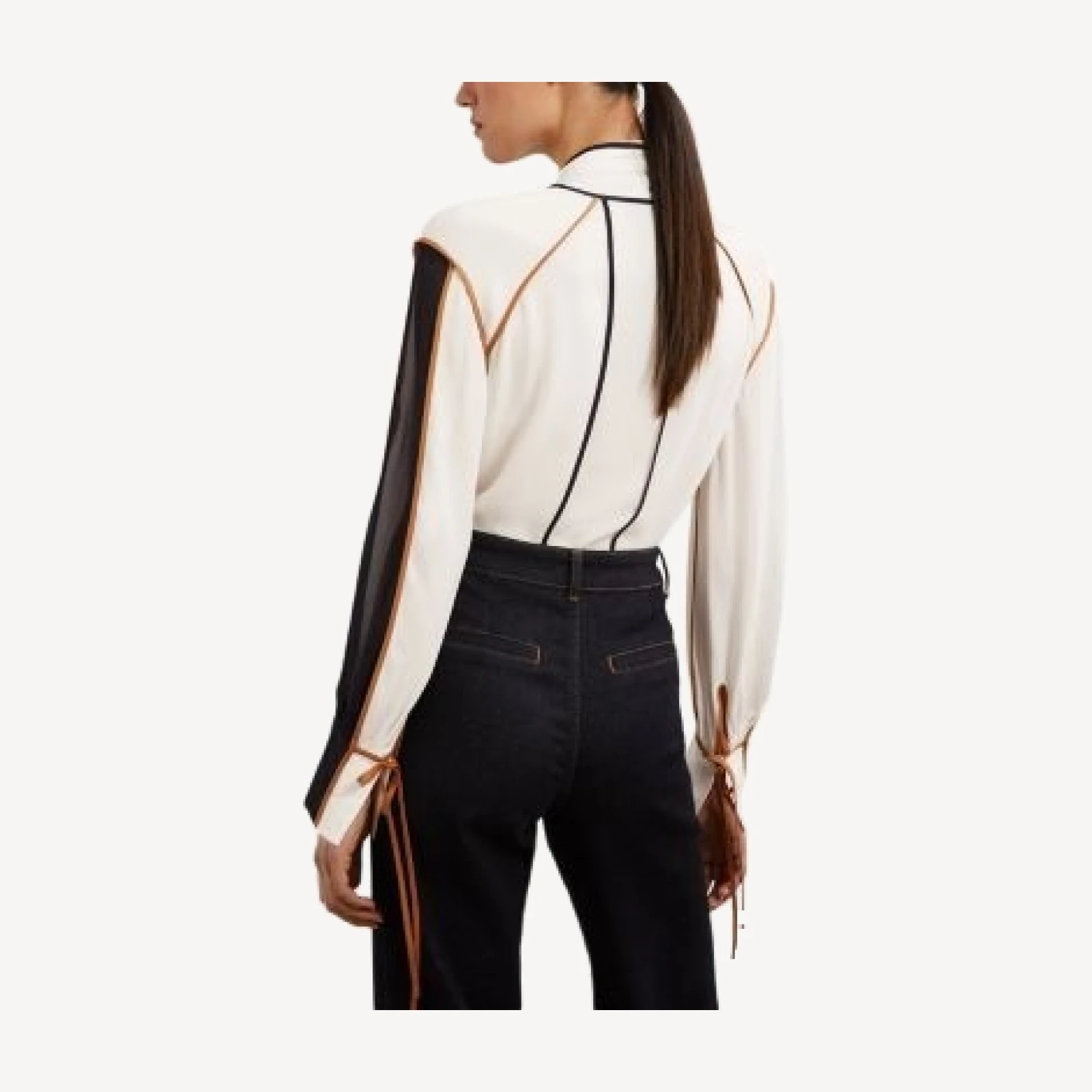 Reiss Lulu Tipped Blouse