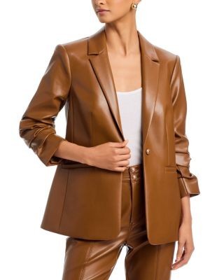 Cinq a Sept Kylie Faux Leather Blazer