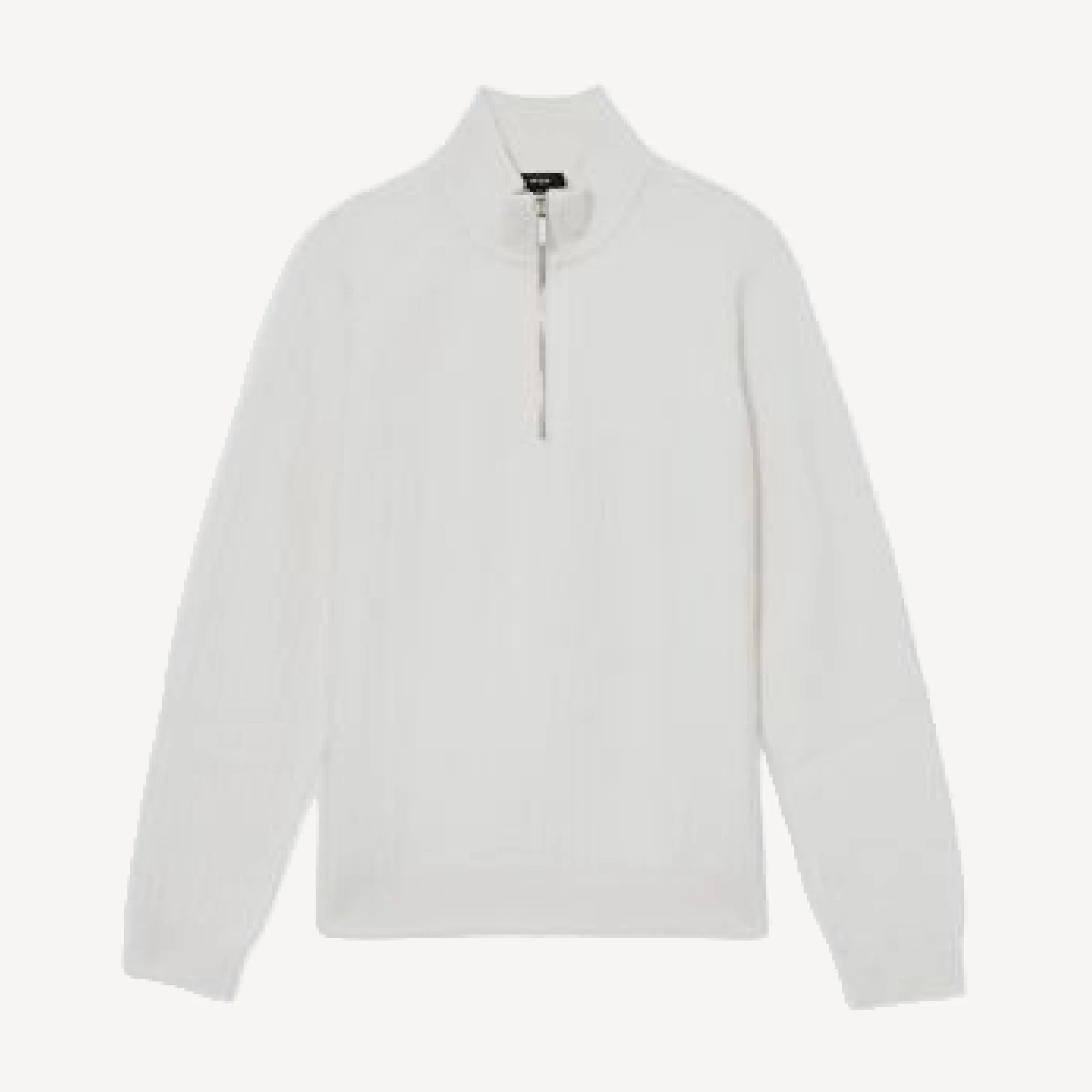 Reiss Aldershot Half Zip Funnel Textured Jumper Sweater