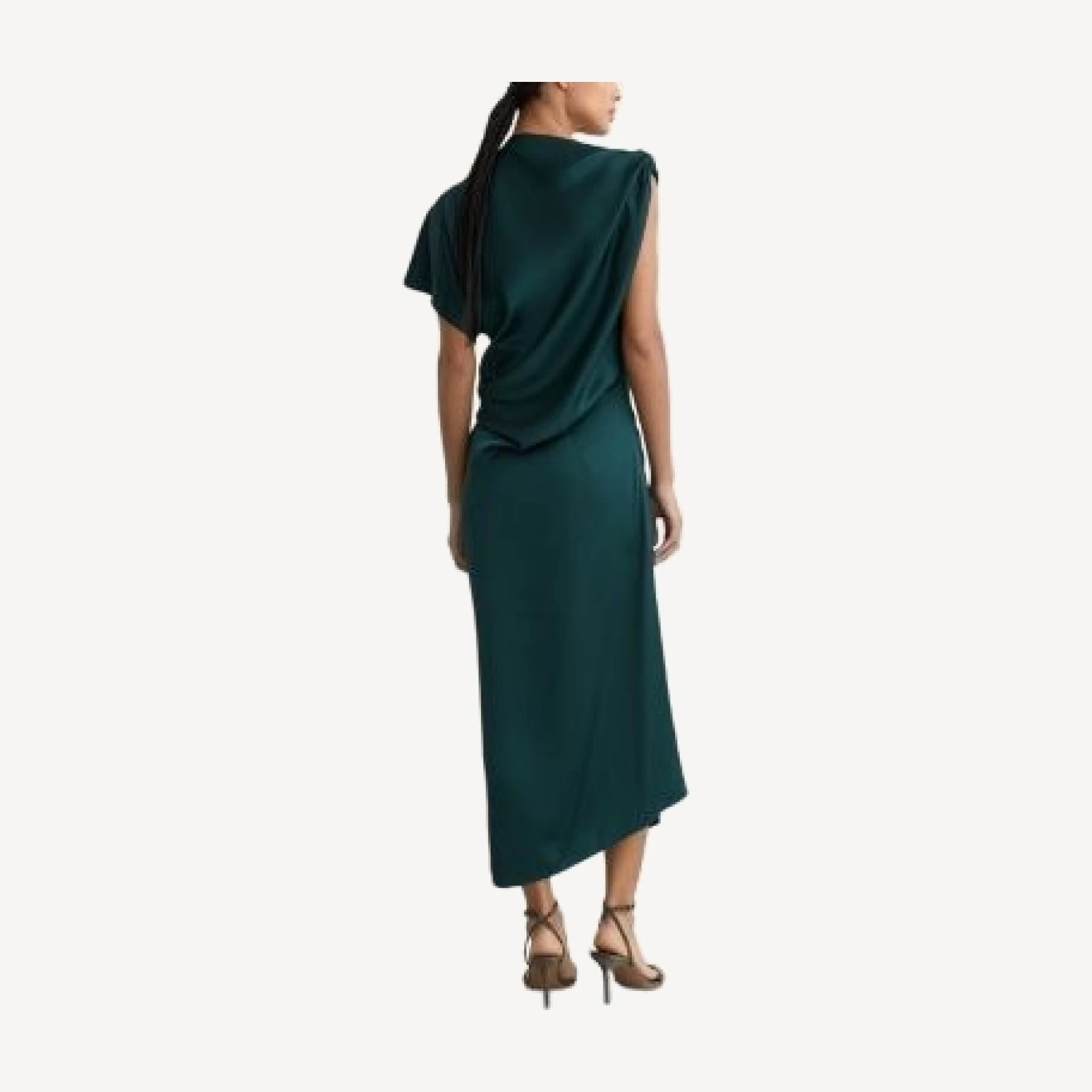 Reiss Kenzie Drape Midi Dress