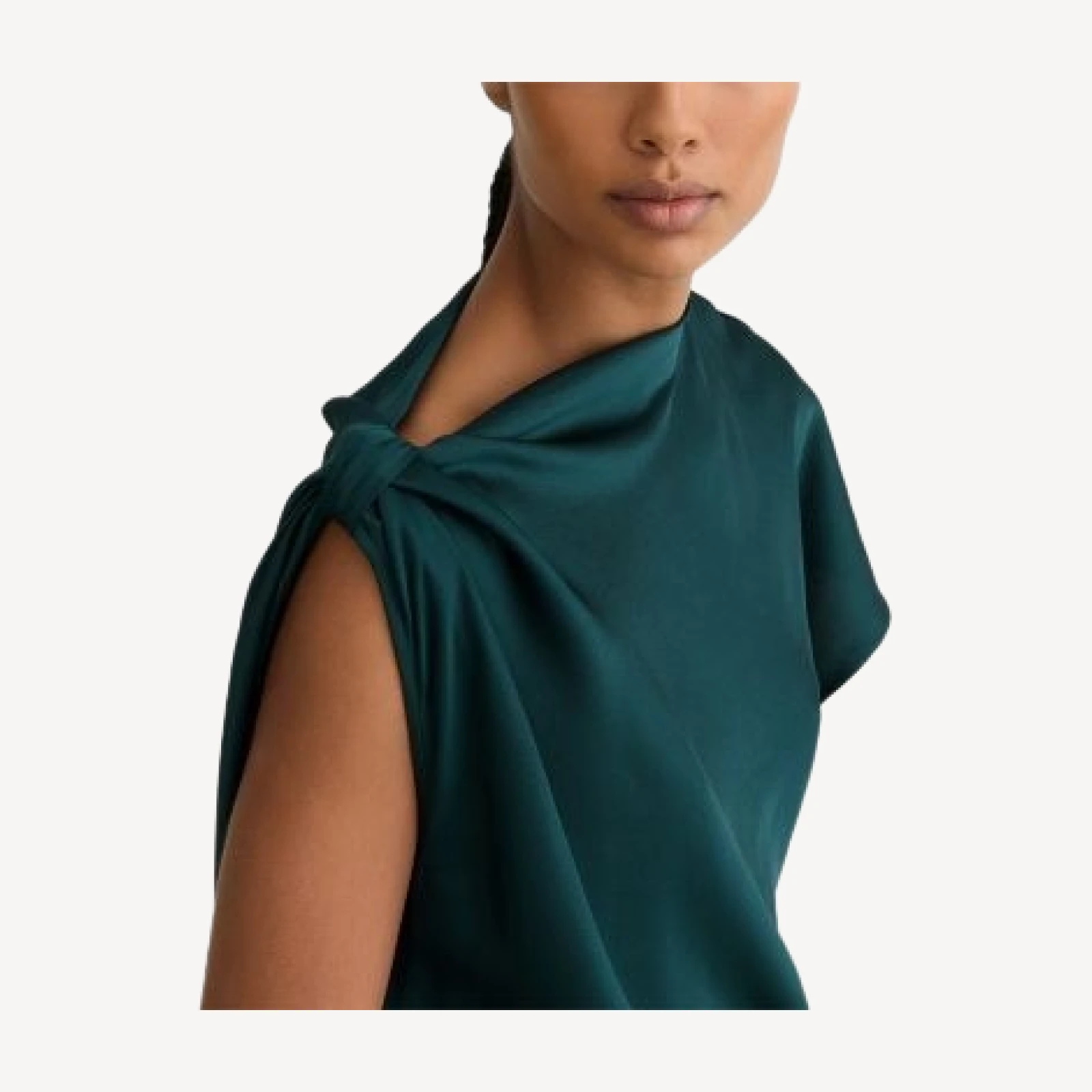 Reiss Kenzie Drape Midi Dress