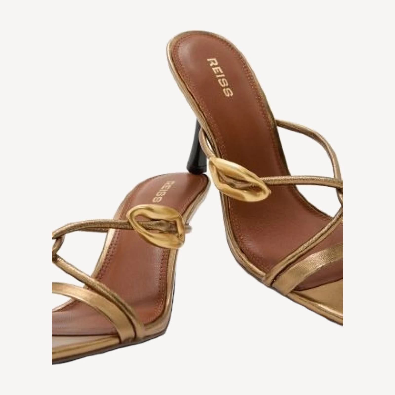 Reiss Women's Alex Metallic Sandals