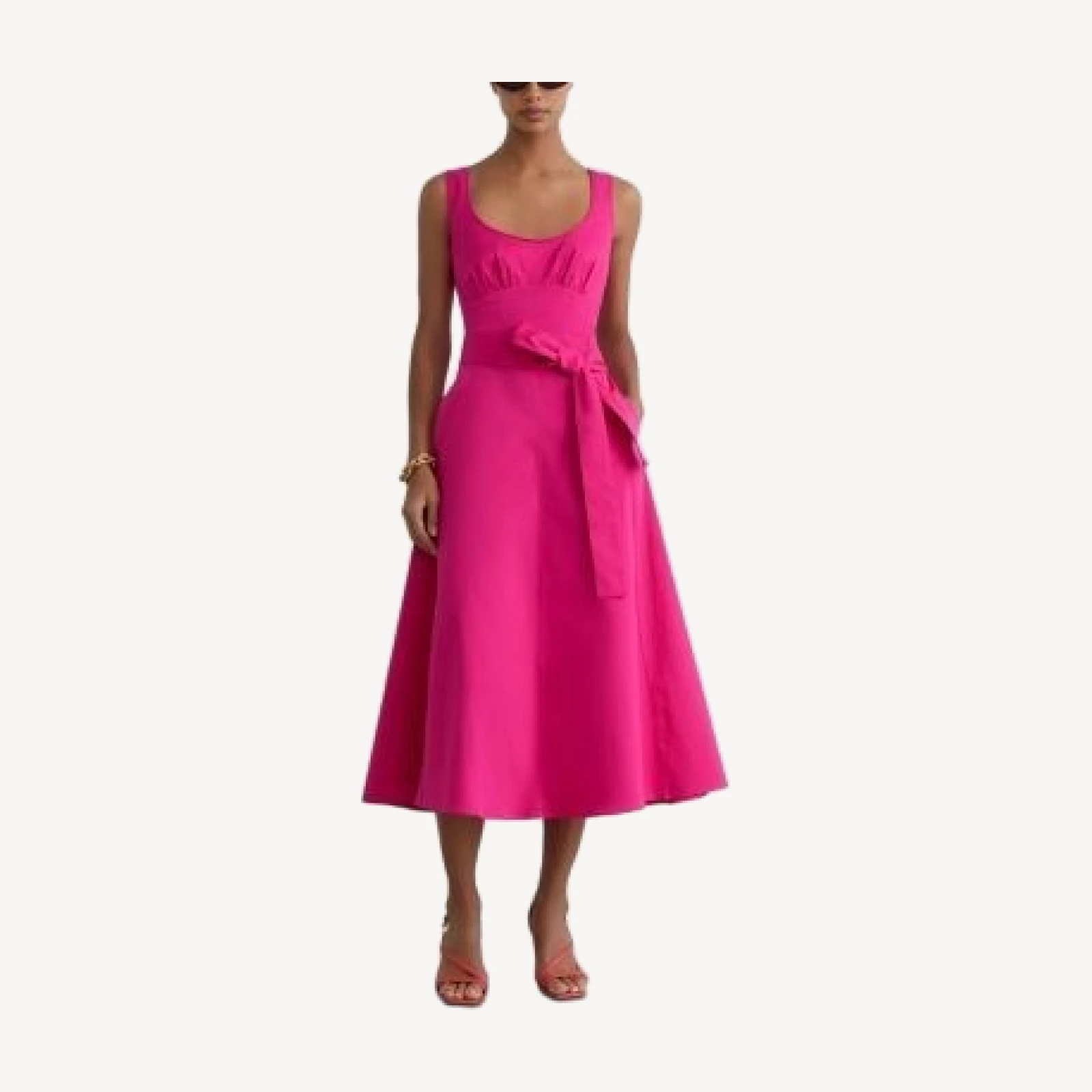 Reiss Irina Belted Midi Dress