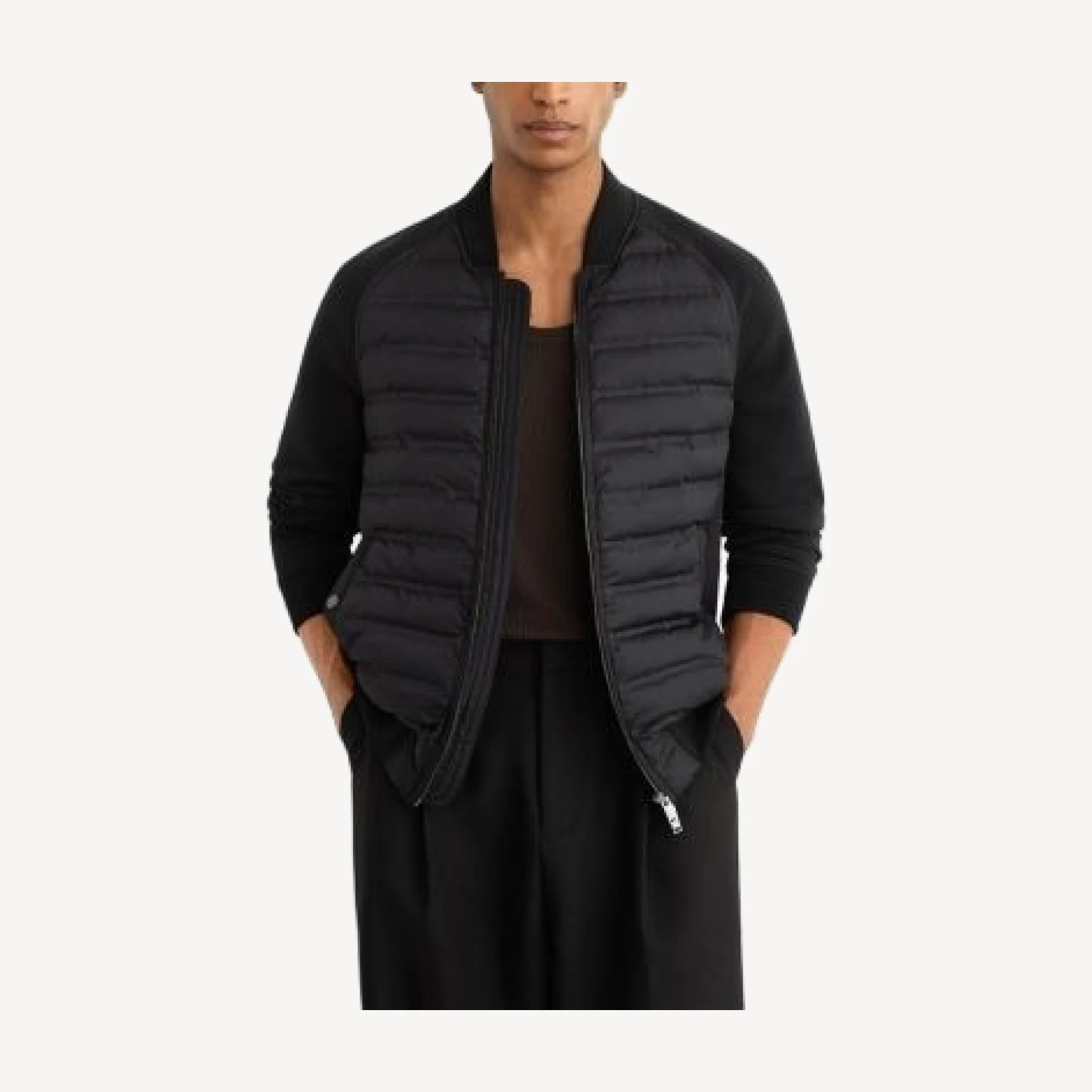 Reiss Rami Quilted Bomber Jacket