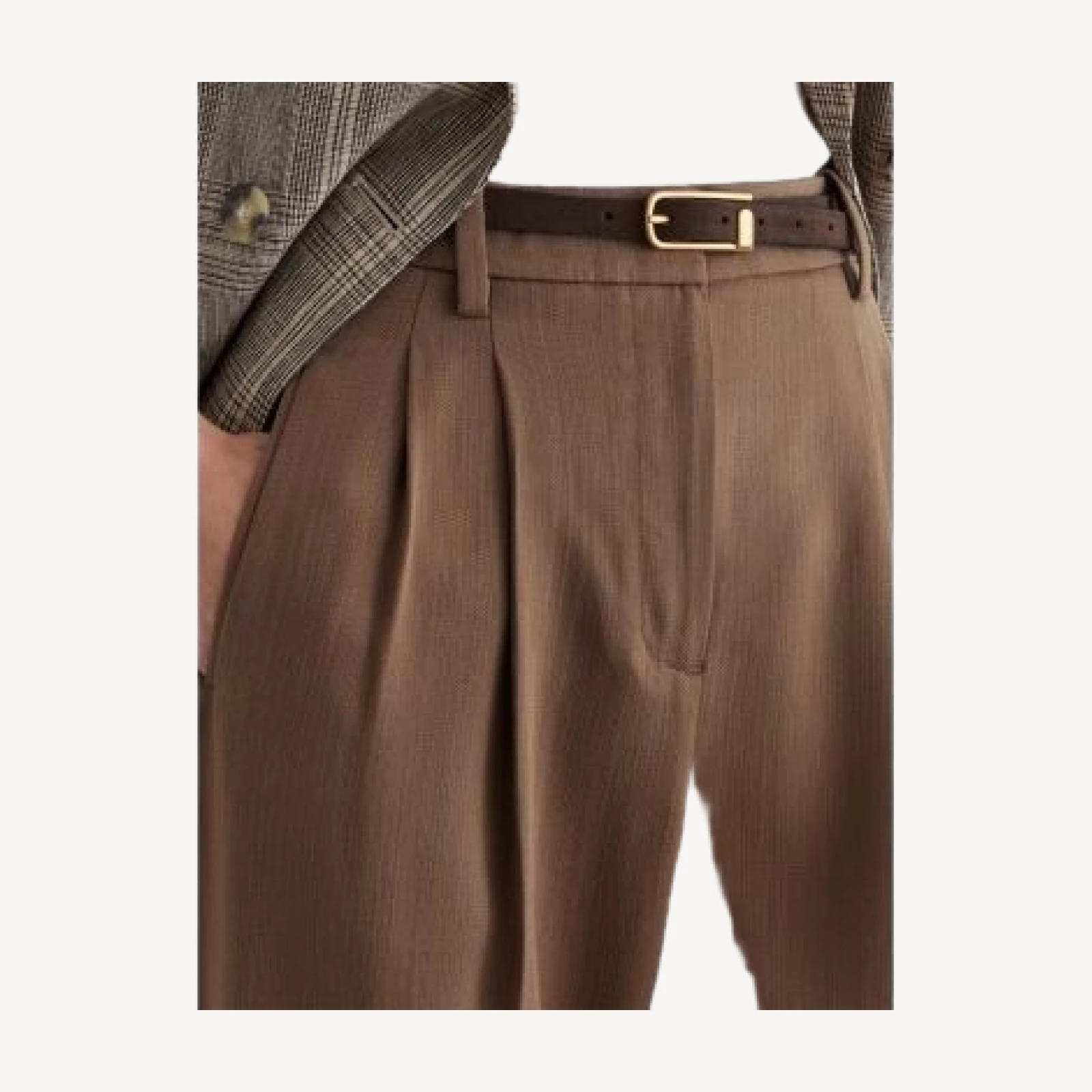 Reiss Petites Clay Tapered Pleated Pants
