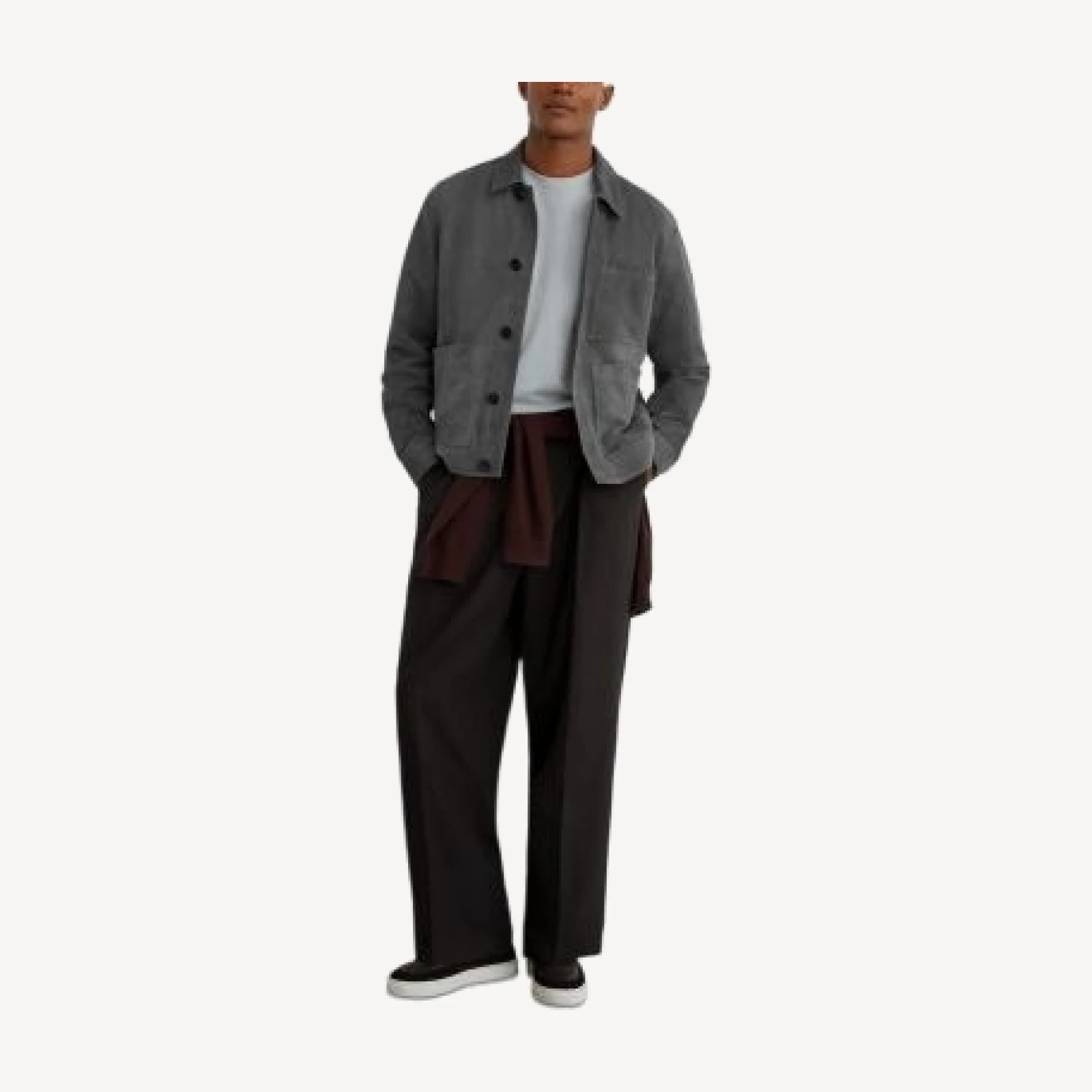 Reiss Wilstead Suede Trucker Jacket