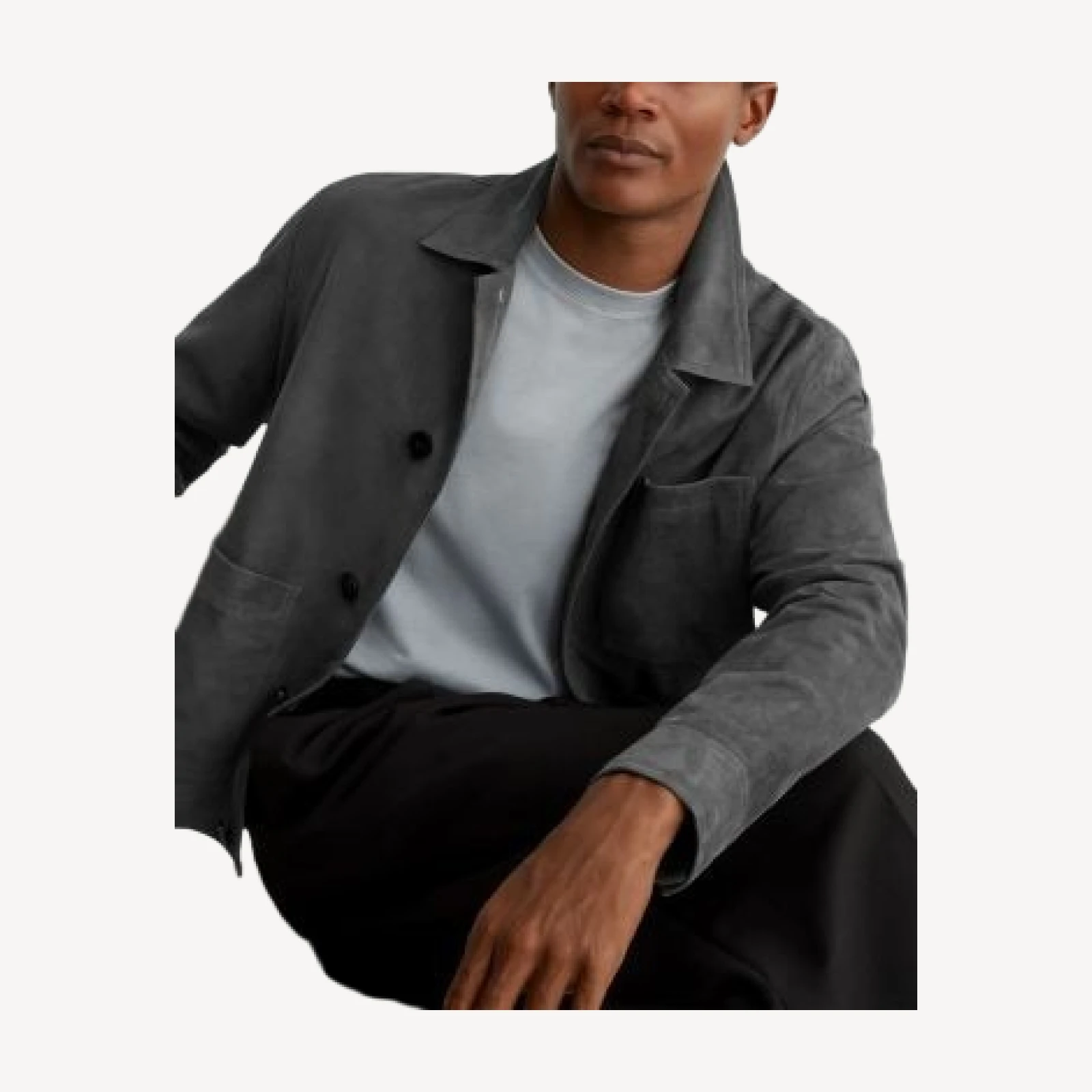 Reiss Wilstead Suede Trucker Jacket