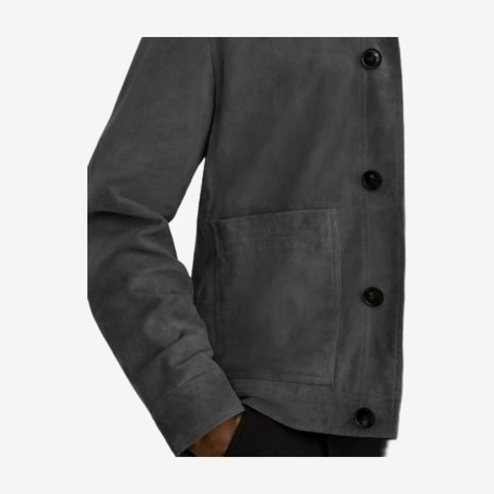 Reiss Wilstead Suede Trucker Jacket
