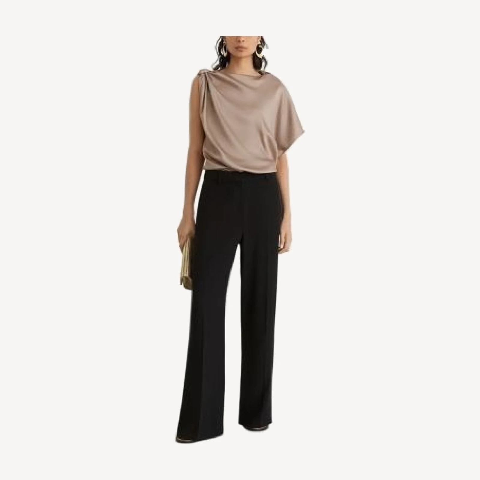 Reiss Kezia Asymmetric Draped Top