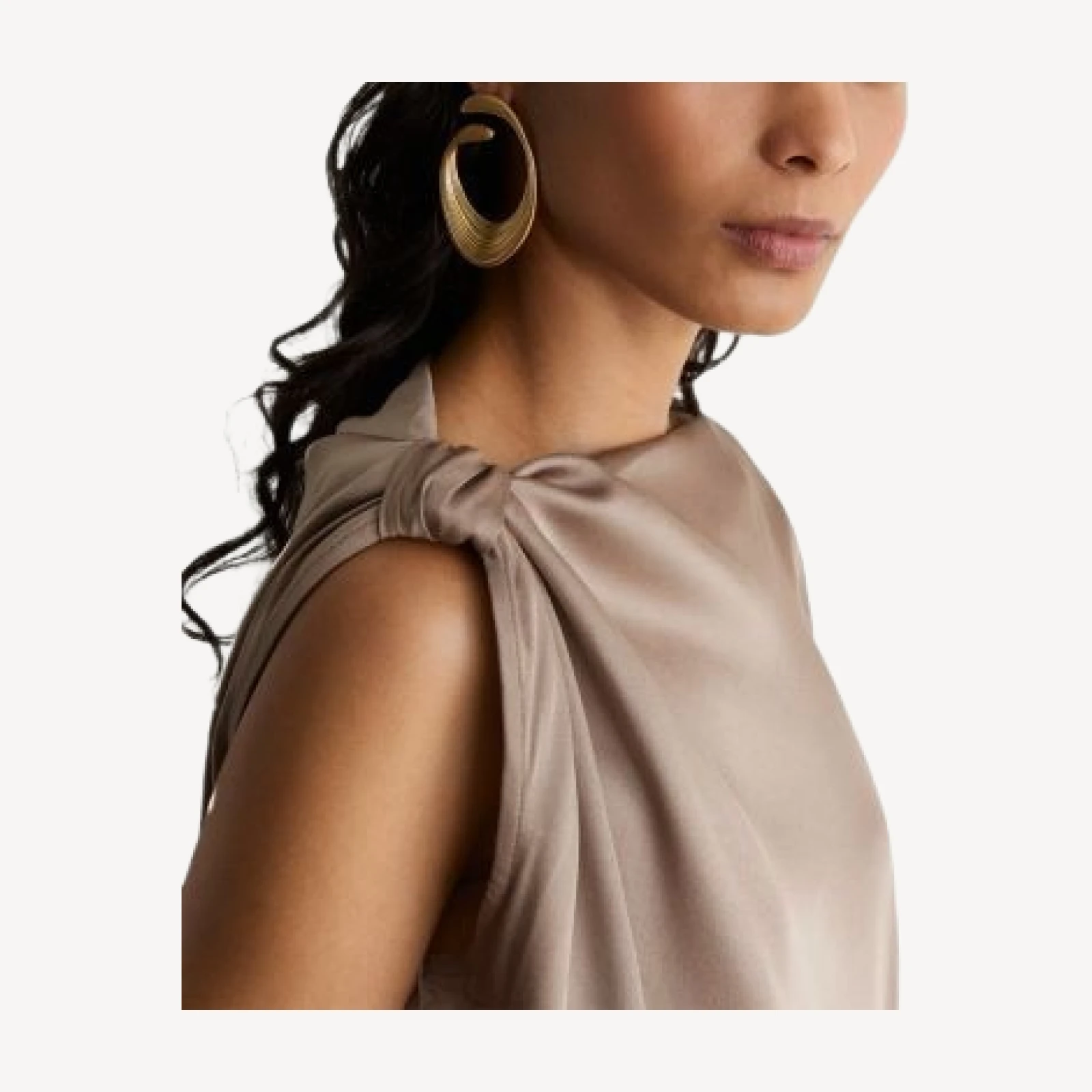 Reiss Kezia Asymmetric Draped Top
