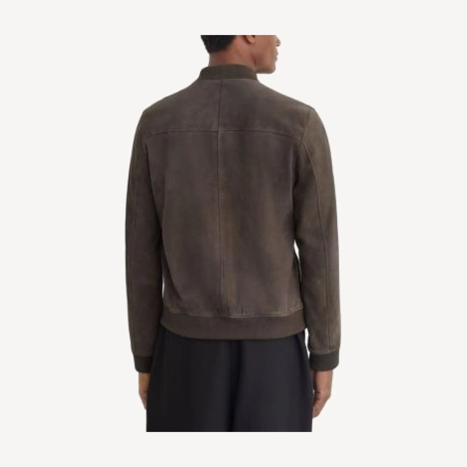 Reiss Mountford Suede Bomber Jacket