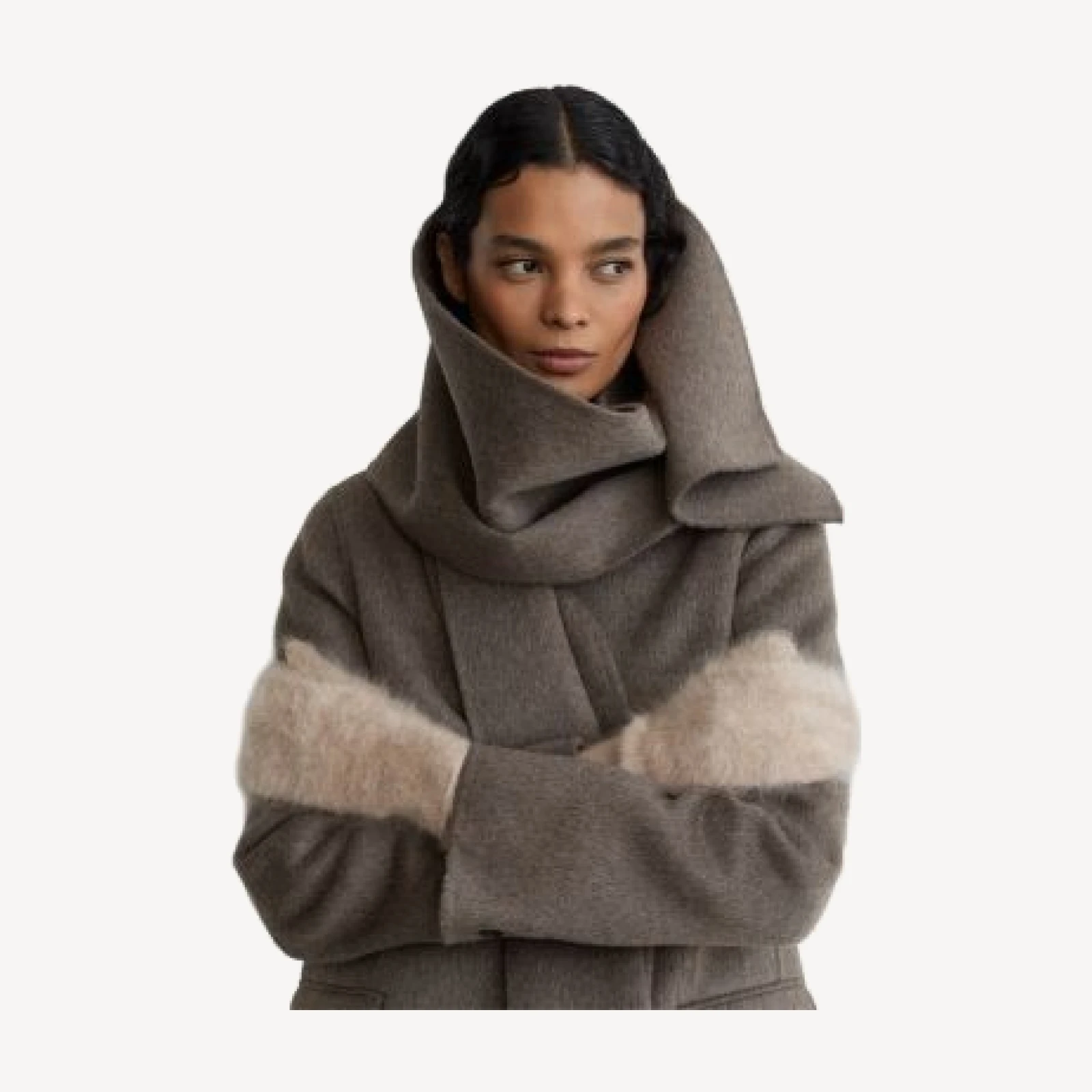 Reiss Willow Brushed Cashmere Mittens