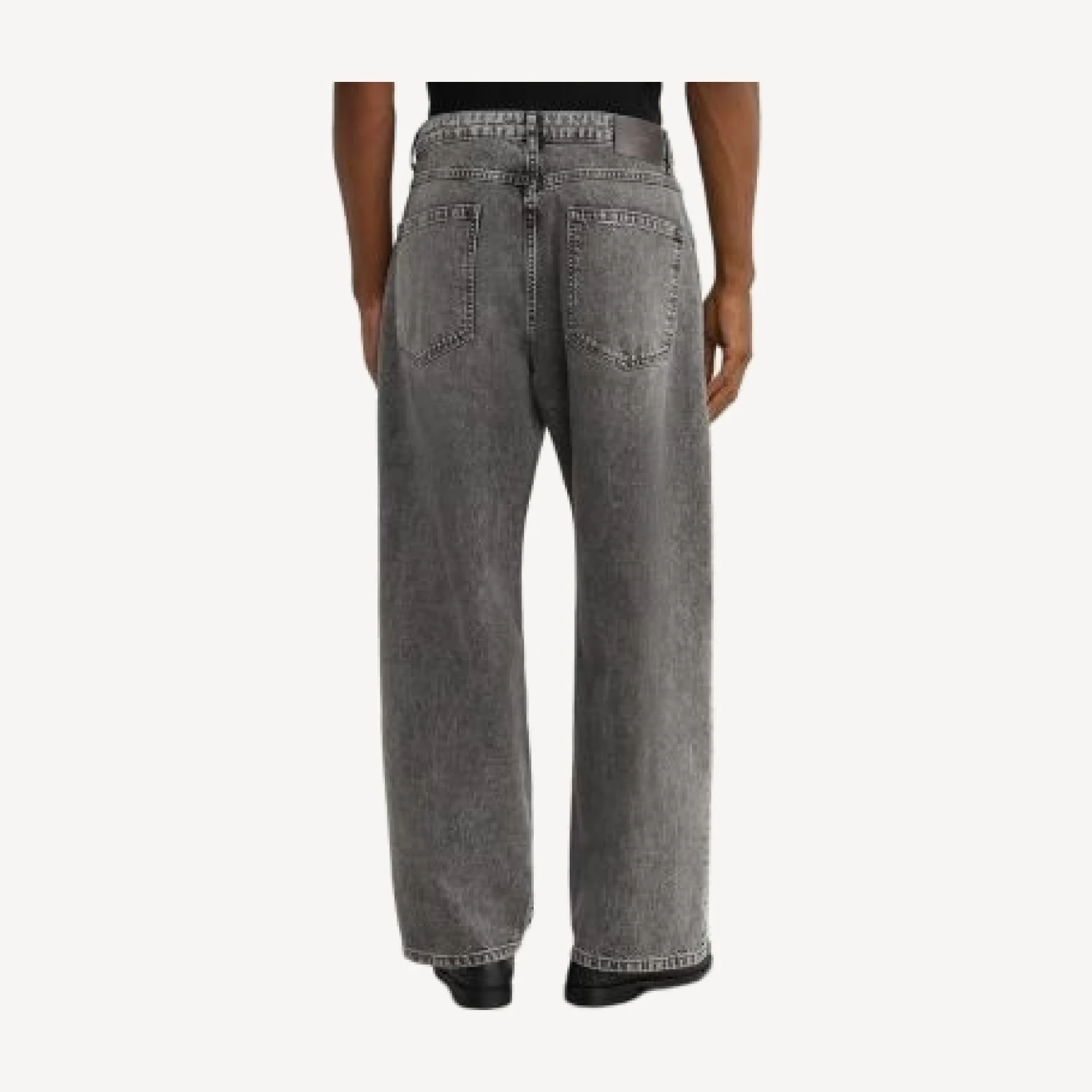Reiss Bowie Cotton Loose Fit 31.5 Jeans in Grey