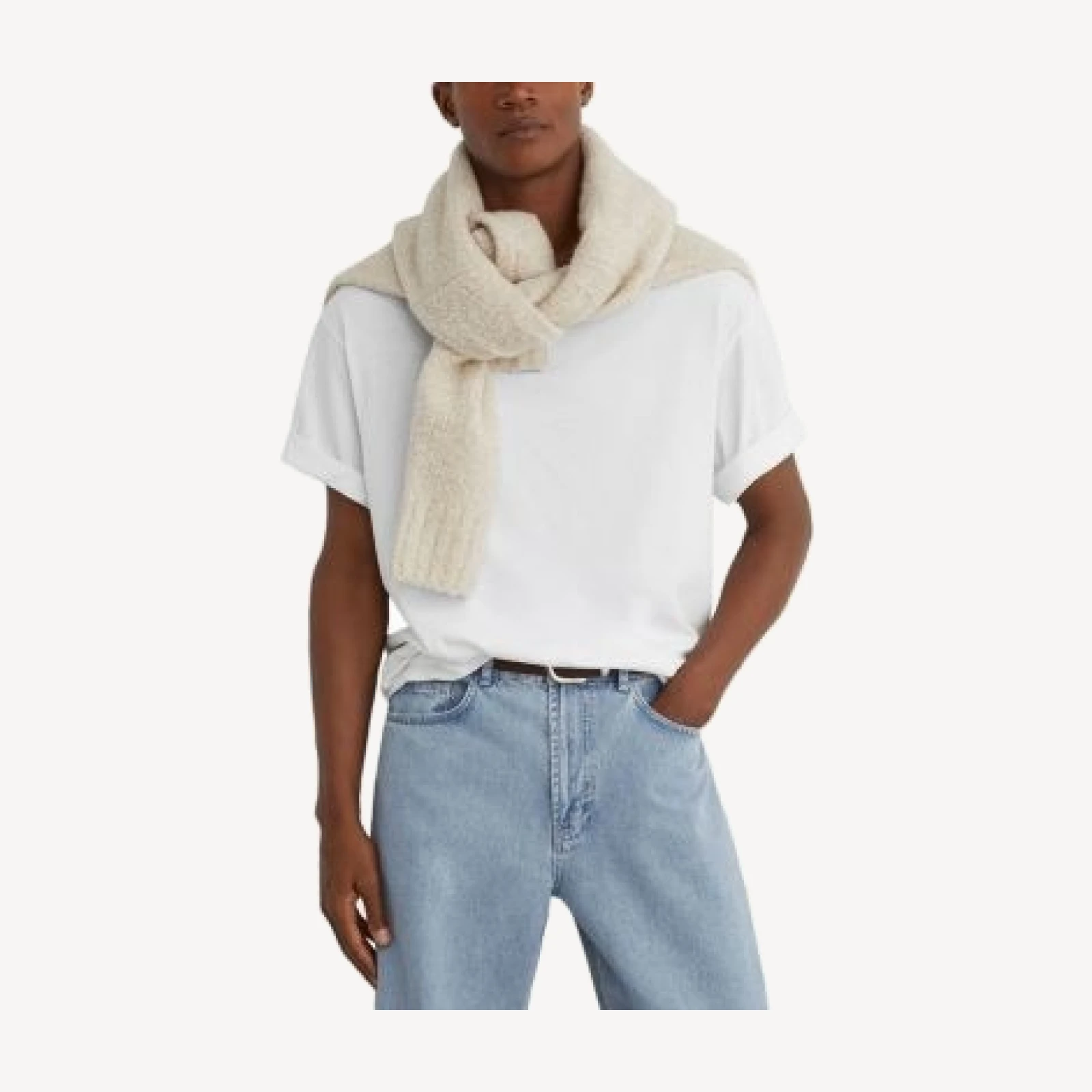Reiss Bowie Cotton Loose Fit 31.5 Jeans in Grey