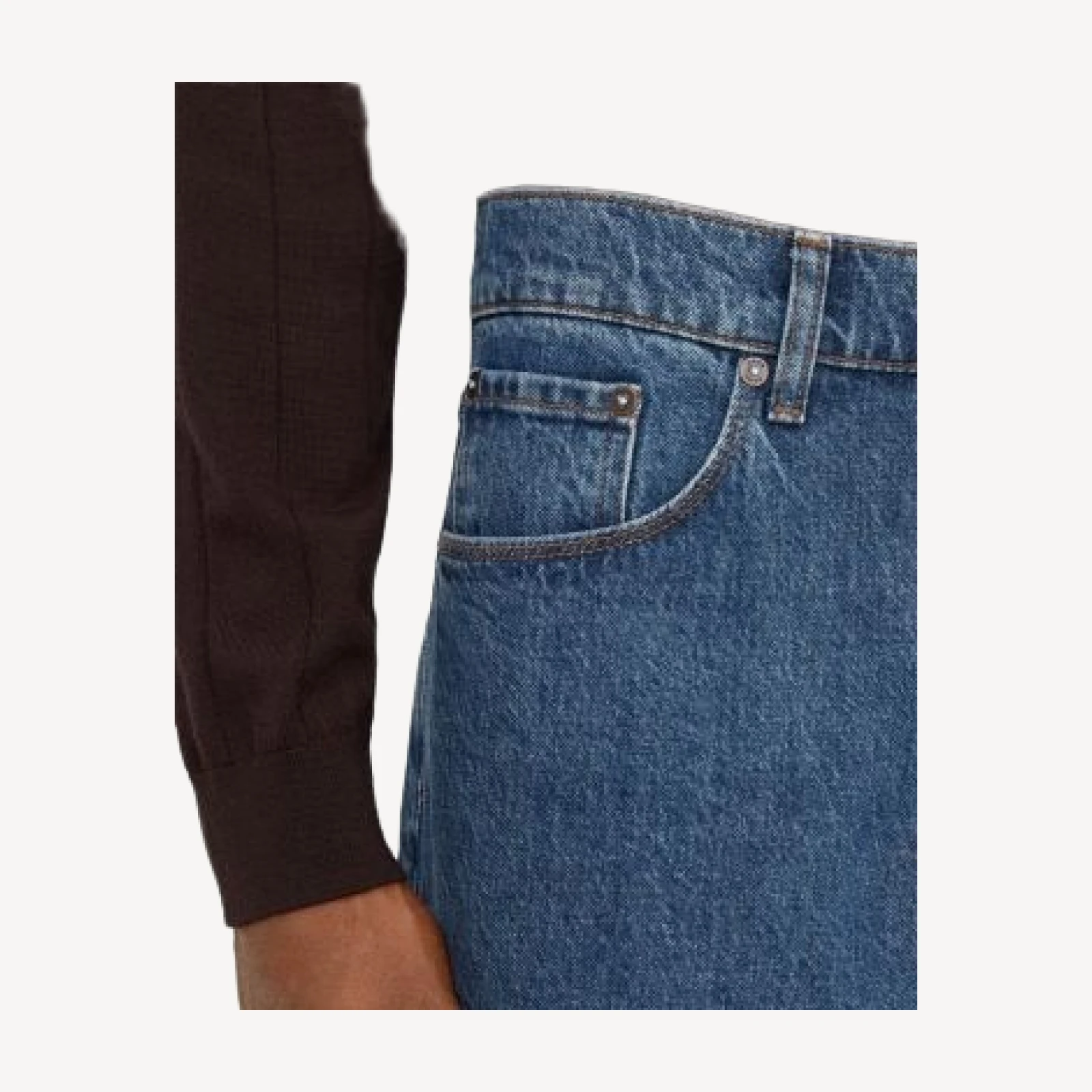 Reiss Freddie Barrel-Fit 31.1 Jeans in Indigo Blue Wash