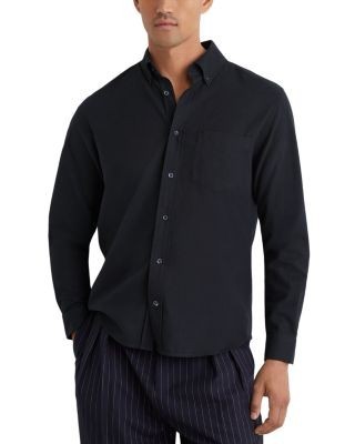Reiss Hunt Cotton Flannel Button Down Shirt