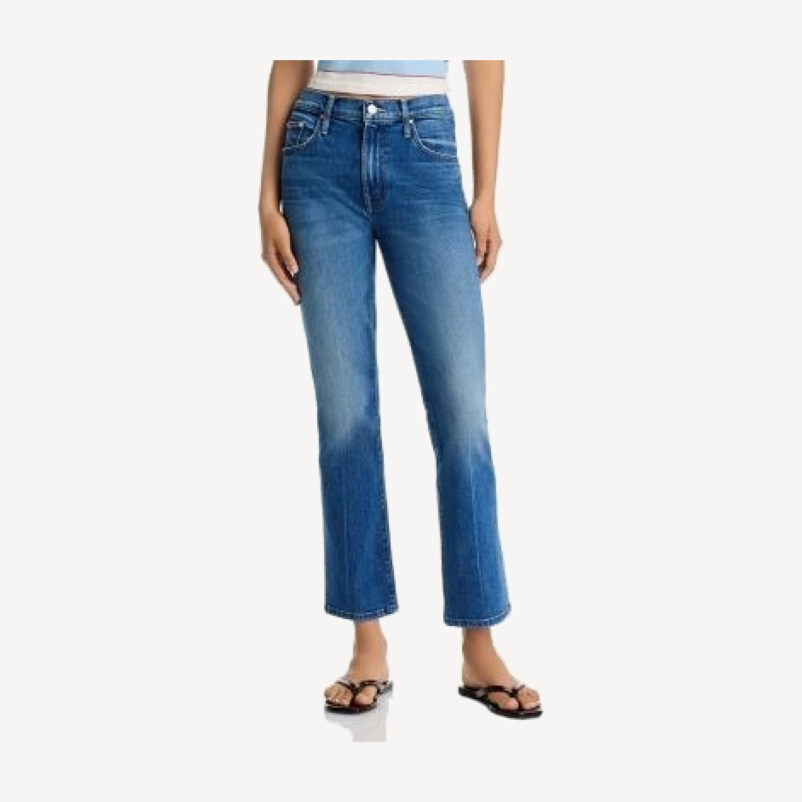 Mother The Insider Ankle Jeans in Get Two Birds Stoned