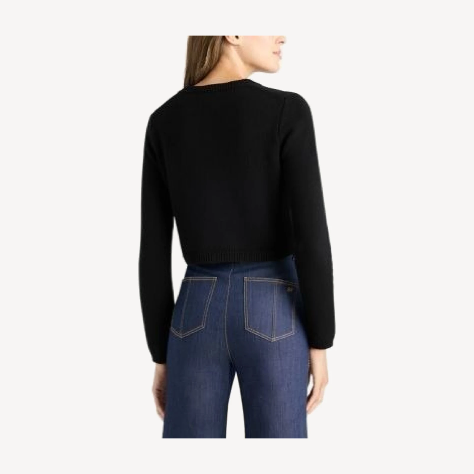 Cinq a Sept Heritage Rose Cropped Sweatshirt