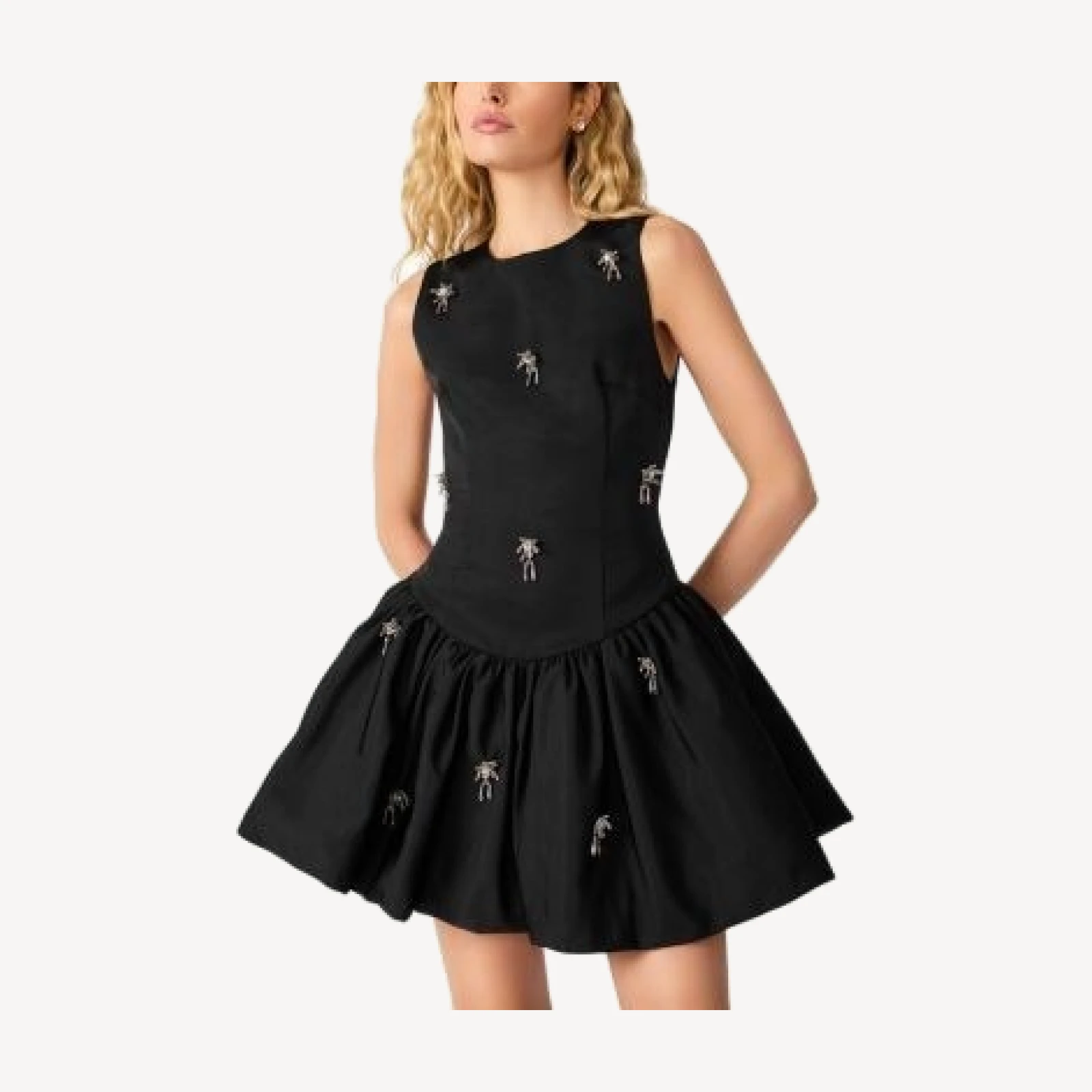 Steve Madden Doja Embellished Sleeveless Mini Dress