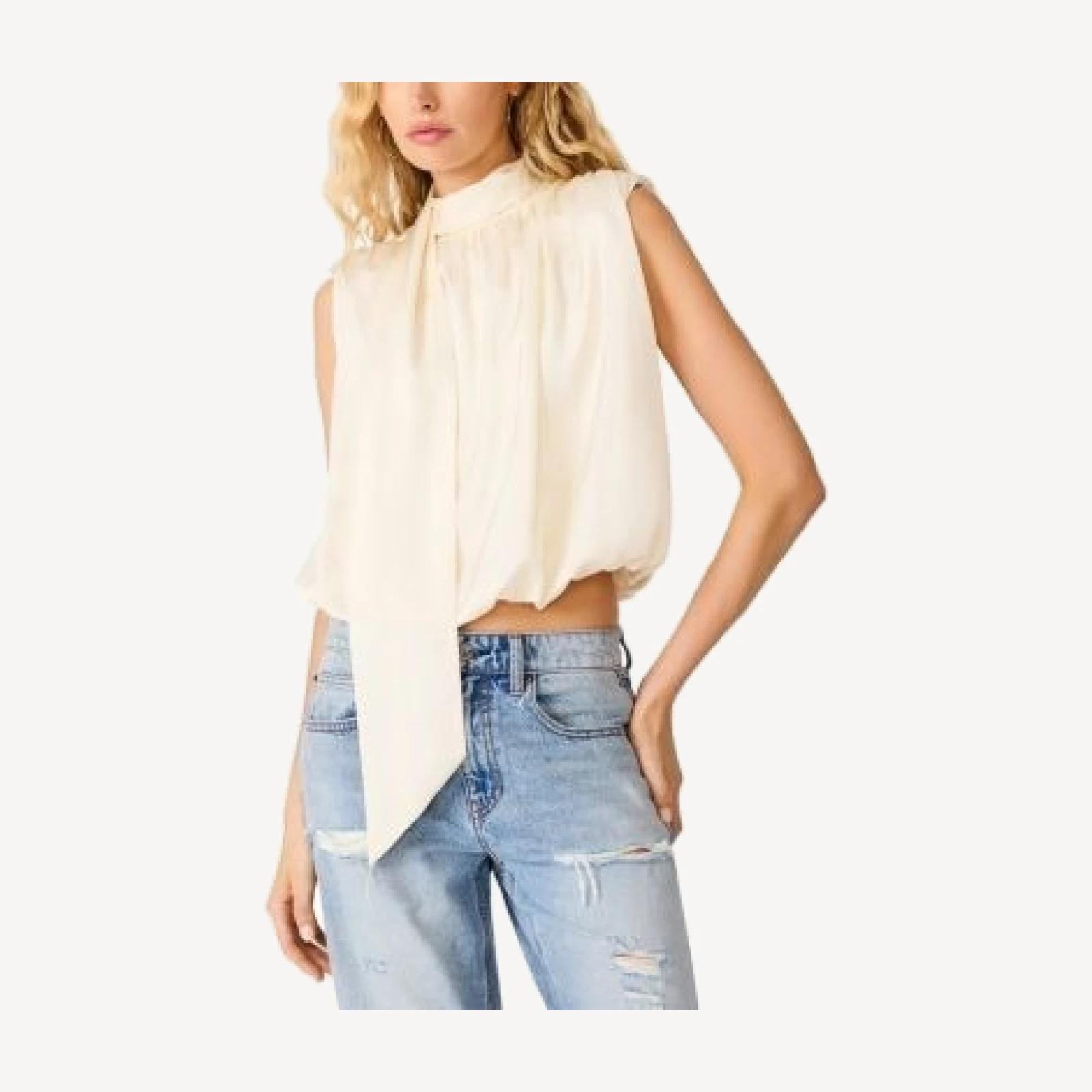 Steve Madden Melinna Gathered Cropped Top