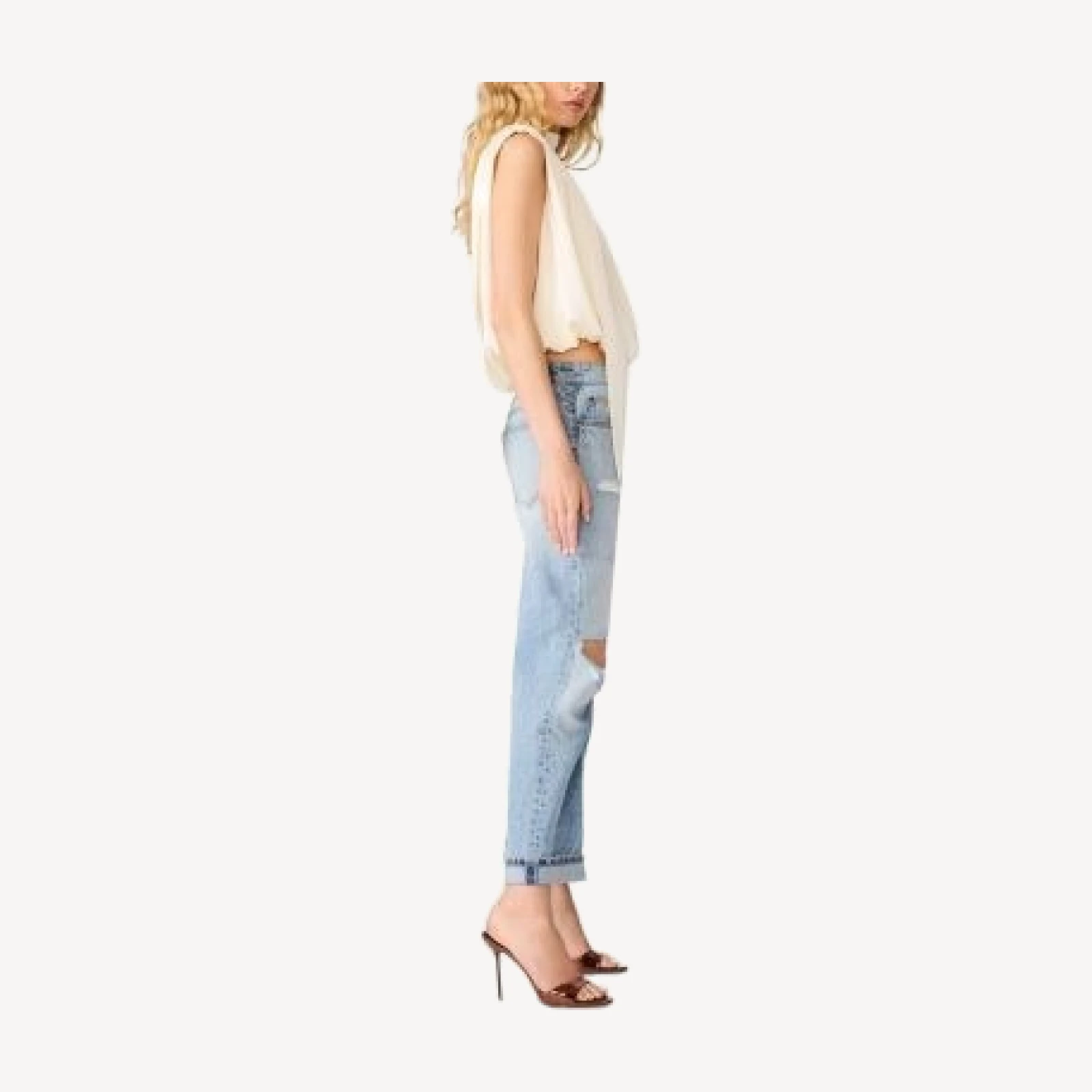 Steve Madden Melinna Gathered Cropped Top