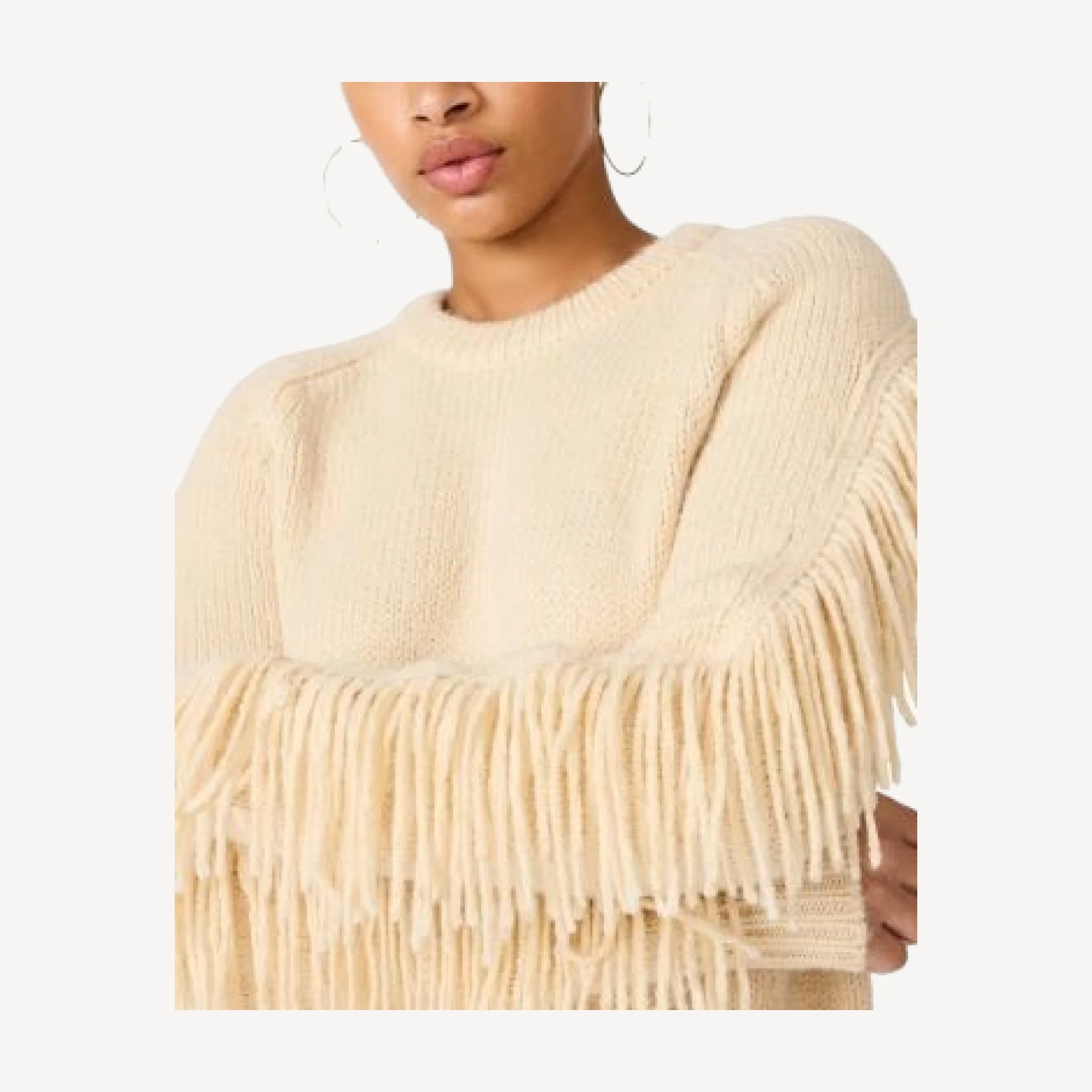 Steve Madden Ashlynne Cotton Crewneck Sweater