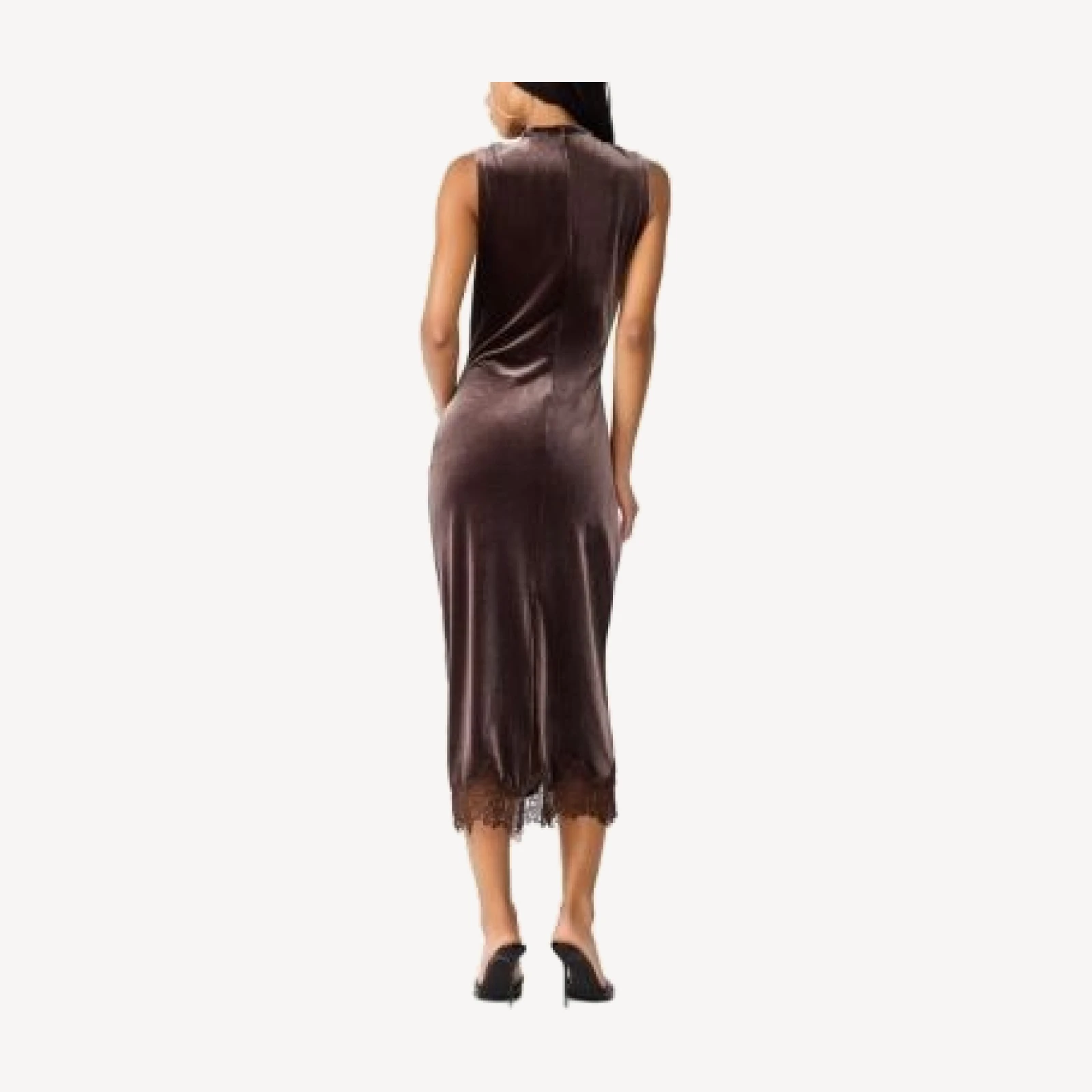 Steve Madden Mo Draped Velvet Midi Dress