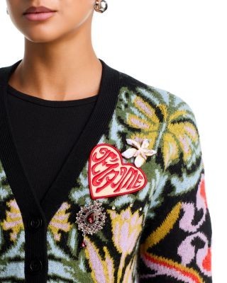 Cinq a Sept Psychedellic Amour Embellished Cardigan