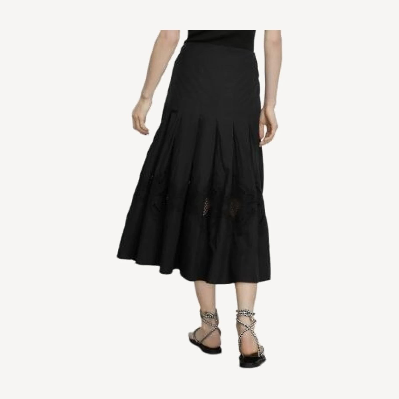 Veronica Beard Fynnley Eyelet Midi Skirt